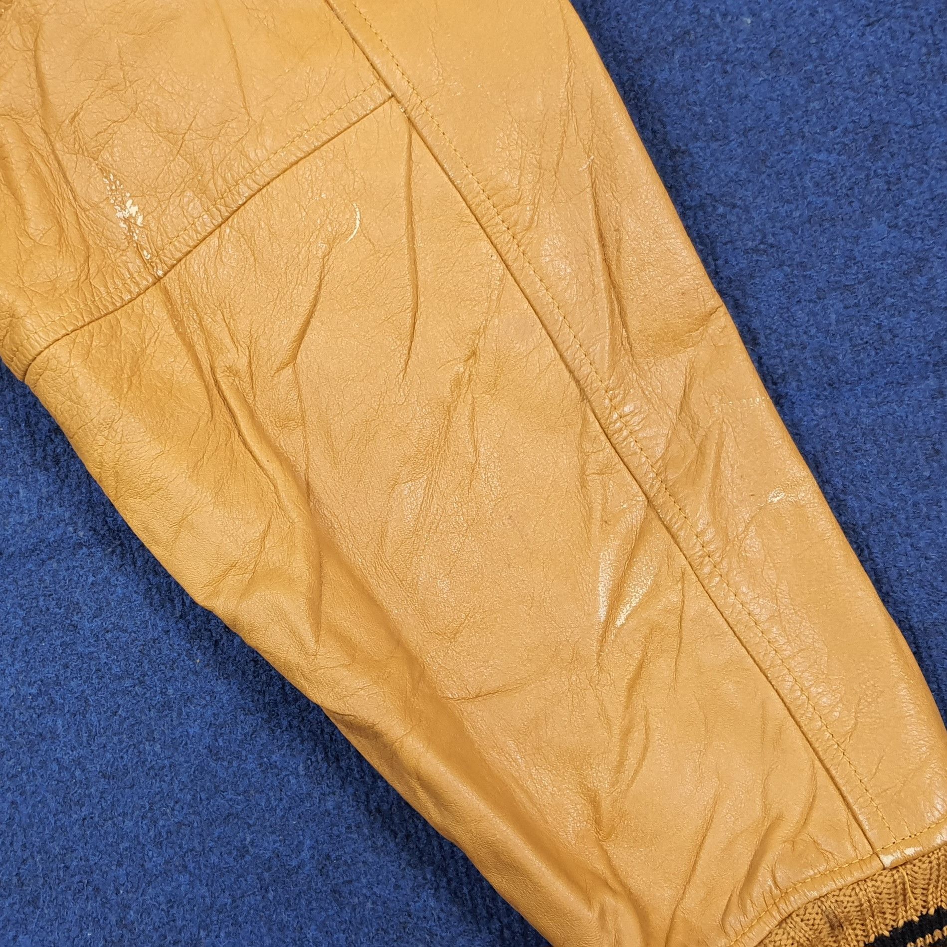 Vintage Rare Vintage 90s Mac Hope Leather Ivy Varsity Jacket Size US M / EU 48-50 / 2 - 13 Thumbnail