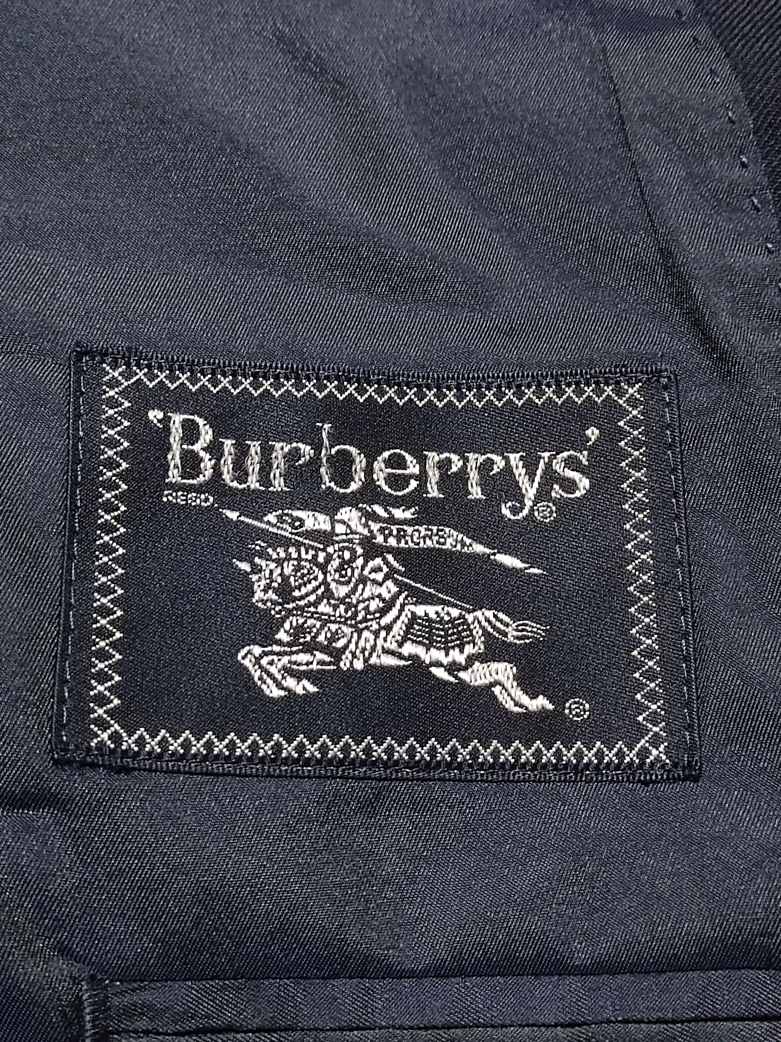 Burberry Prorsum Vintage Burberrys Tasmania Wool Knight Gold Button Blazer Size 40S - 15 Thumbnail