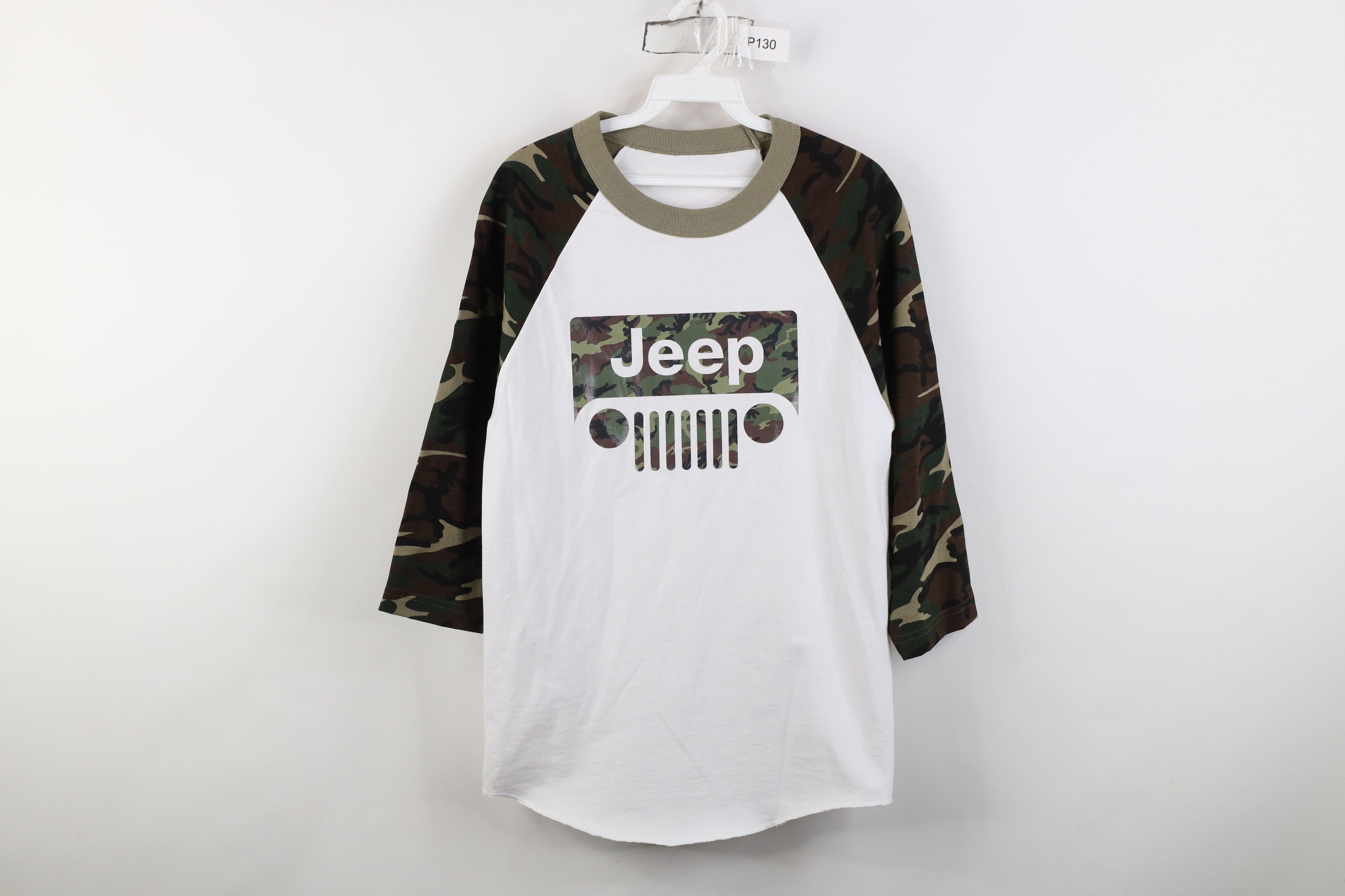 Vintage Vintage 90s Y2K Jeep Motor Co Camouflage Baseball T-Shirt Size US S / EU 44-46 / 1 - 1 Thumbnail