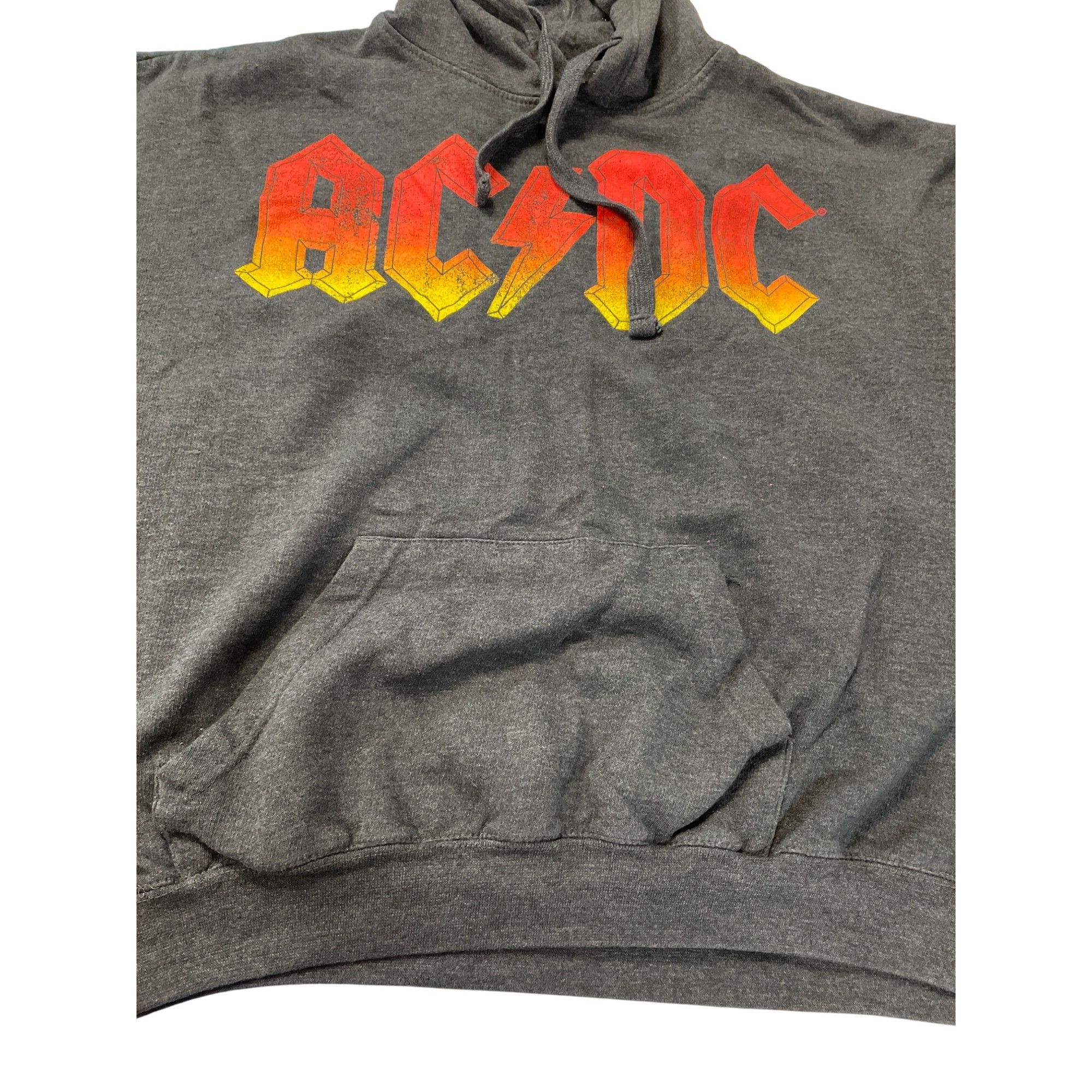 AC/DC AC/DC Mens Gray Hoodie Sweatshirt red yellow logo size 2XL S Size US XXL / EU 58 / 5 - 3 Thumbnail