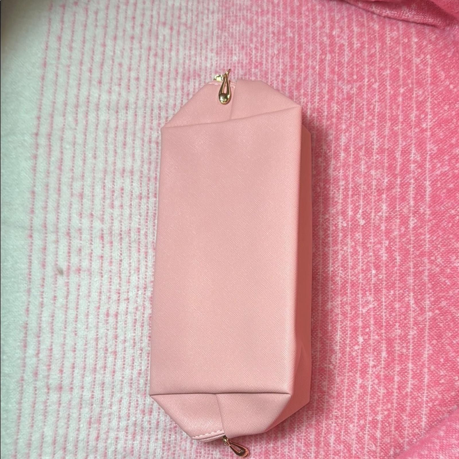 Designer Pink SKIN Clutch make up bag Size ONE SIZE - 3 Thumbnail