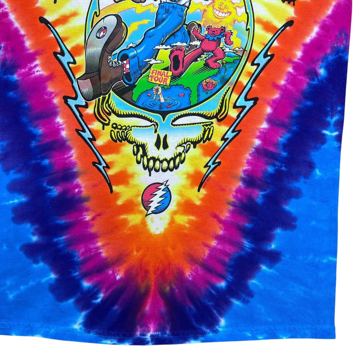 Band Tees × Grateful Dead × Vintage 2023 Dead And Company Final Summer Tour Tie Dye Band T-Shirt Size US S / EU 44-46 / 1 - 7 Thumbnail