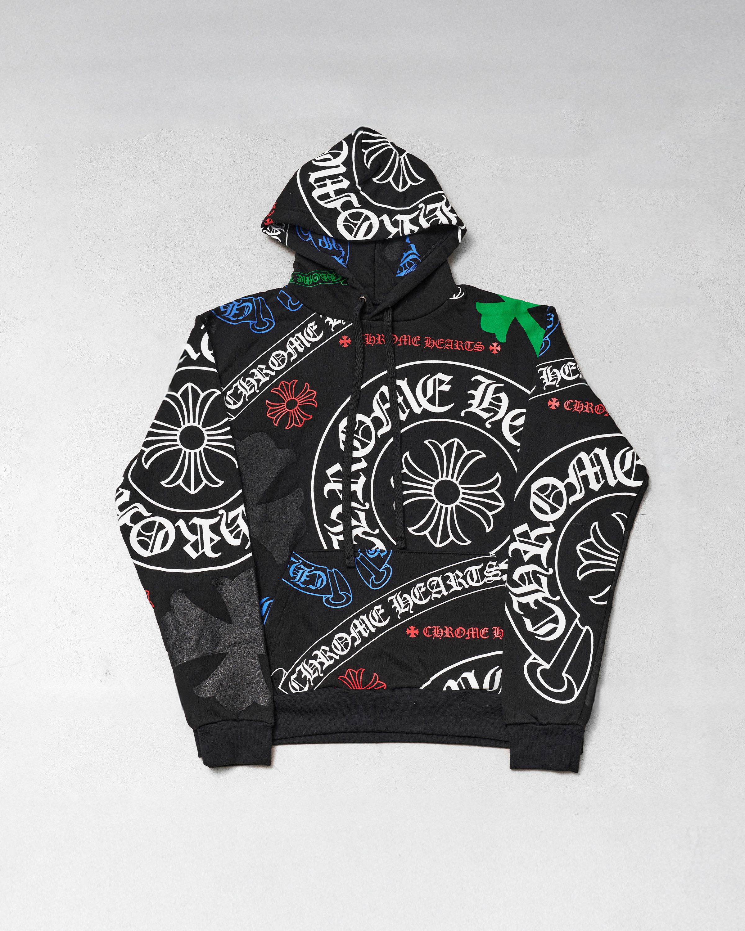 Chrome Hearts CHROME HEARTS Stencil Hoodie BLACK Size US S / EU 44-46 / 1 - 3 Thumbnail
