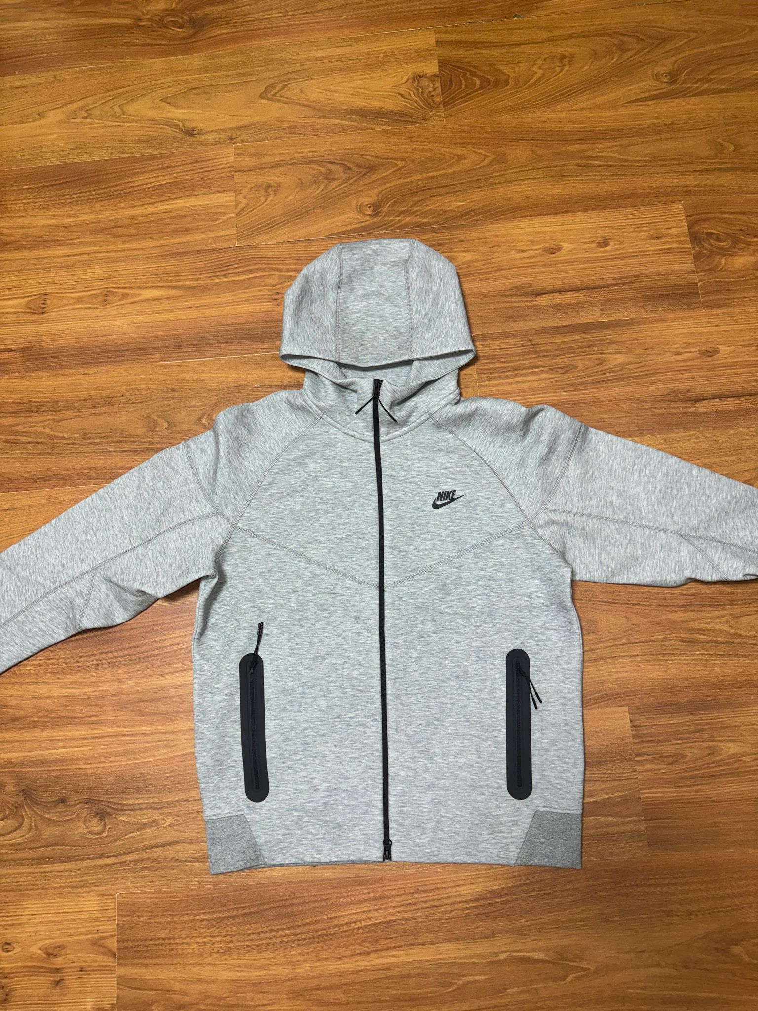 image of Nike Tech Fleece Hoodie in Grey, Men's (Size Large)