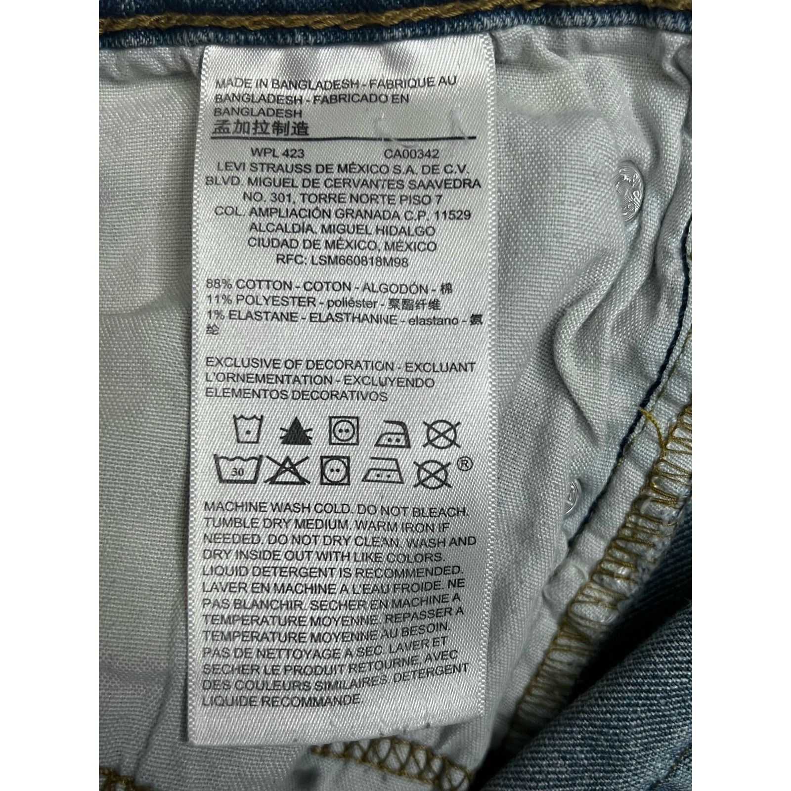 Levi's Signature Levi Strauss Men’s Athletic Fit Jeans 44x30 Blue Size US 44 / EU 60 - 6 Thumbnail