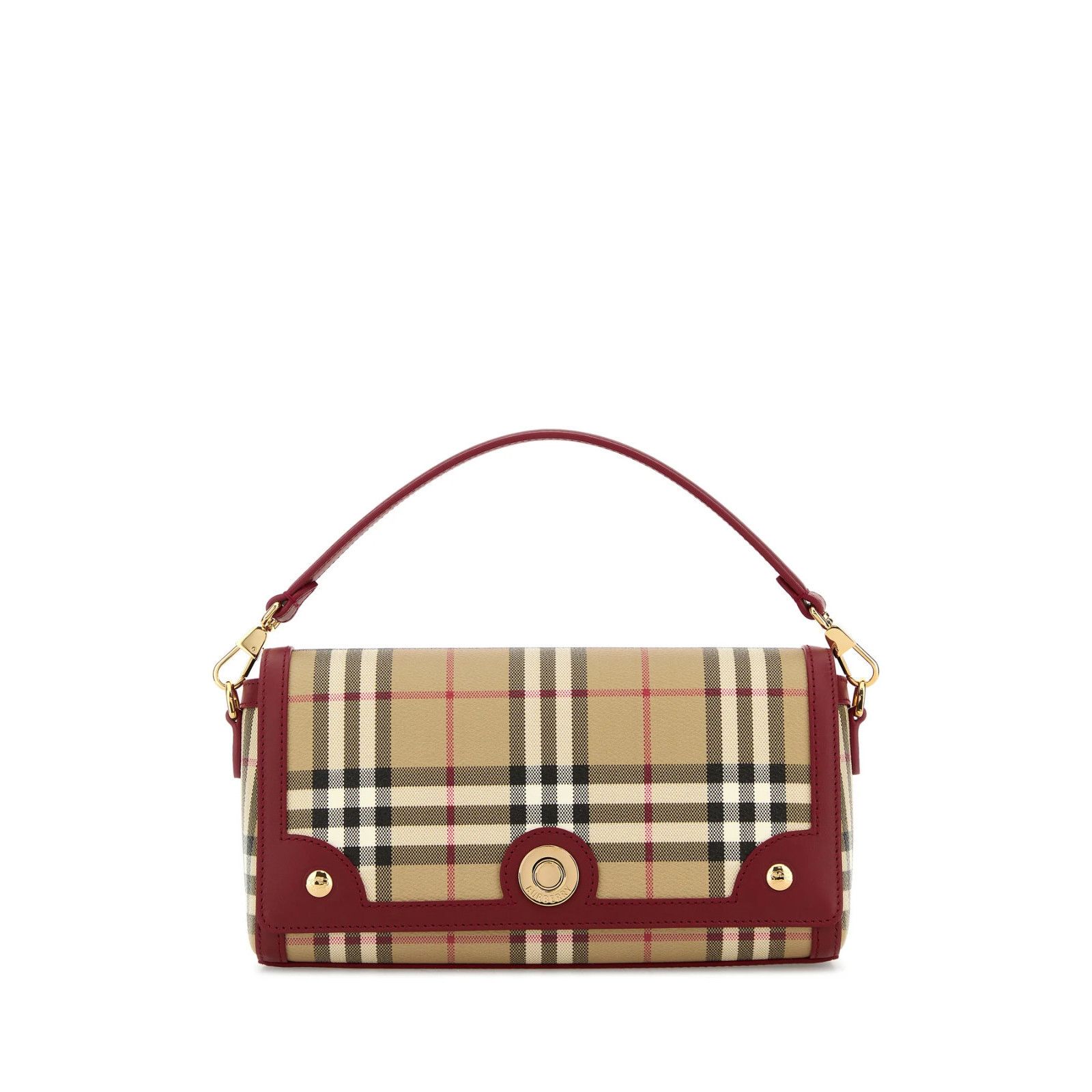 Burberry BURBERRY Note Archive beige/ruby red Top Handle Bag New Size ONE SIZE - 1 Thumbnail