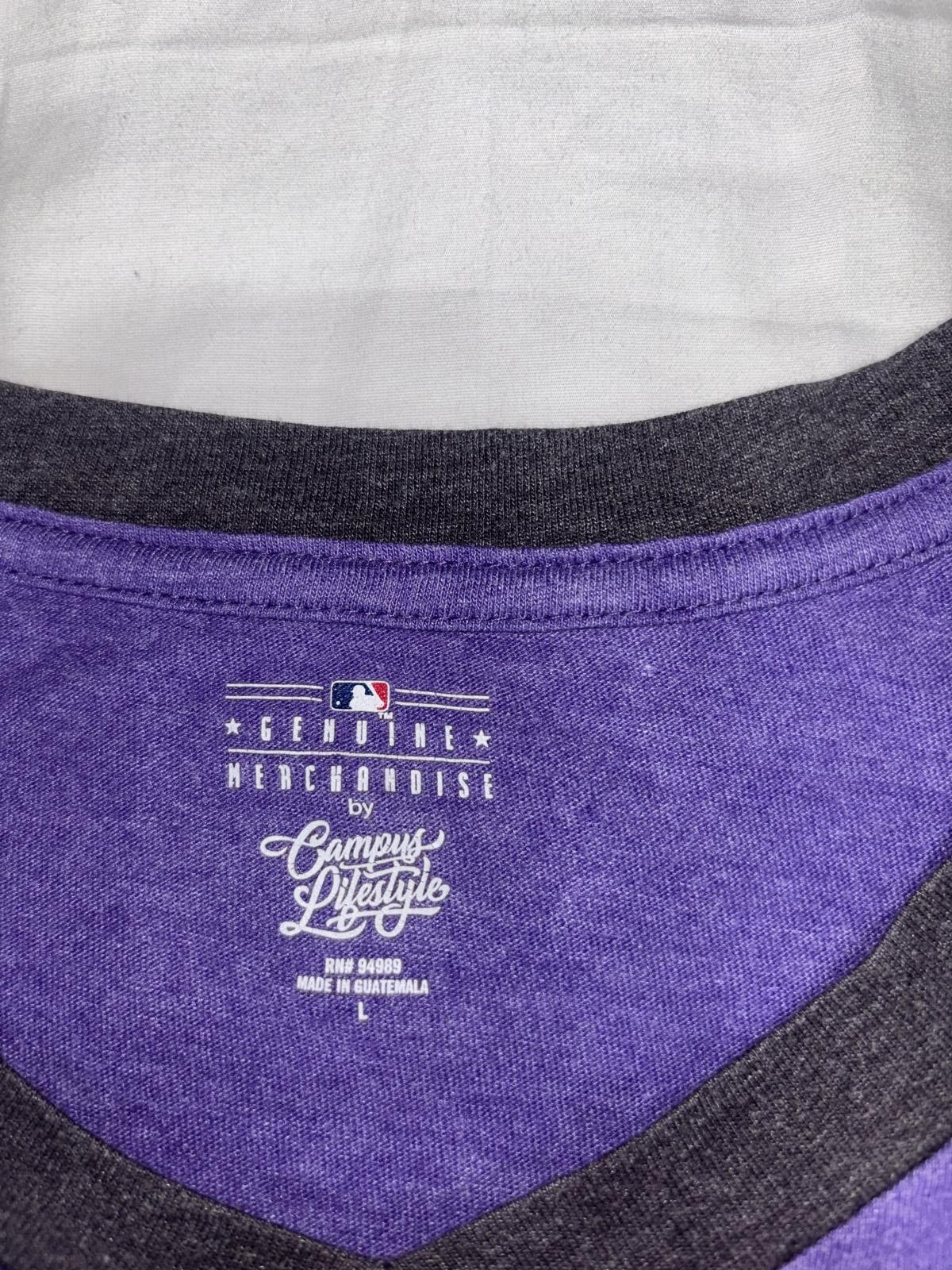 Designer Colorado Rockies Women's V-Neck T-Shirt Size L / US 10 / IT 46 - 4 Thumbnail