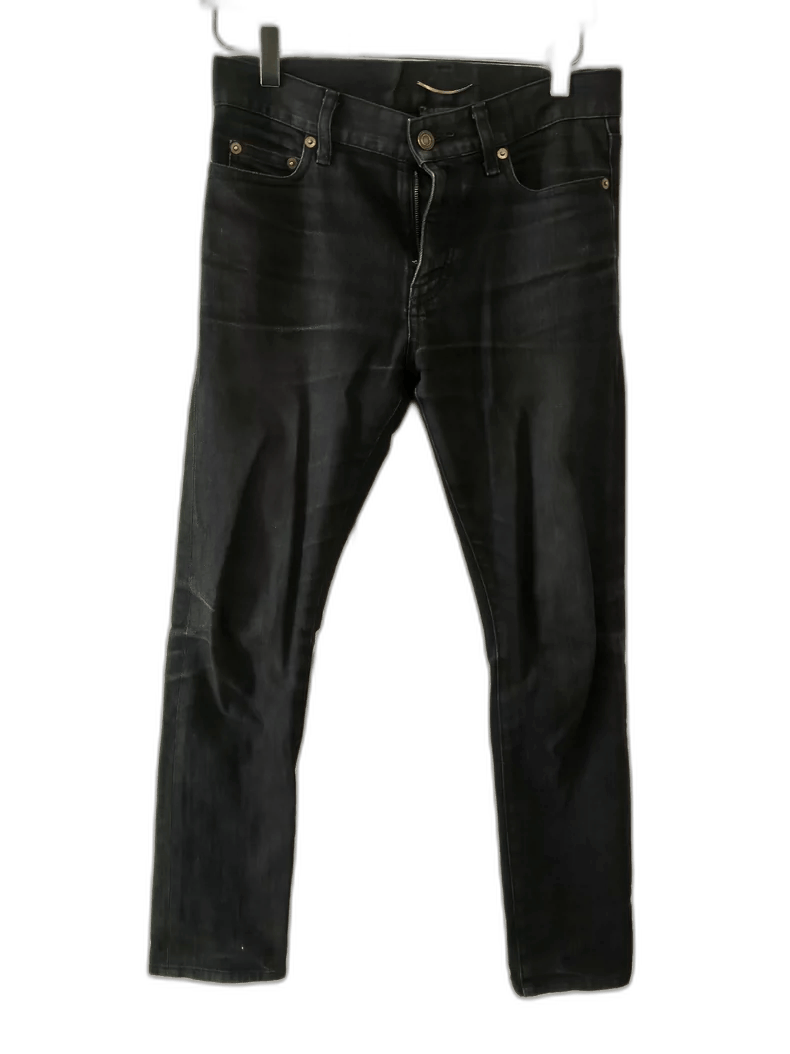 Saint Laurent Paris Saint Laurent 15SS Black Denim Pants Size US 27 - 1 Thumbnail