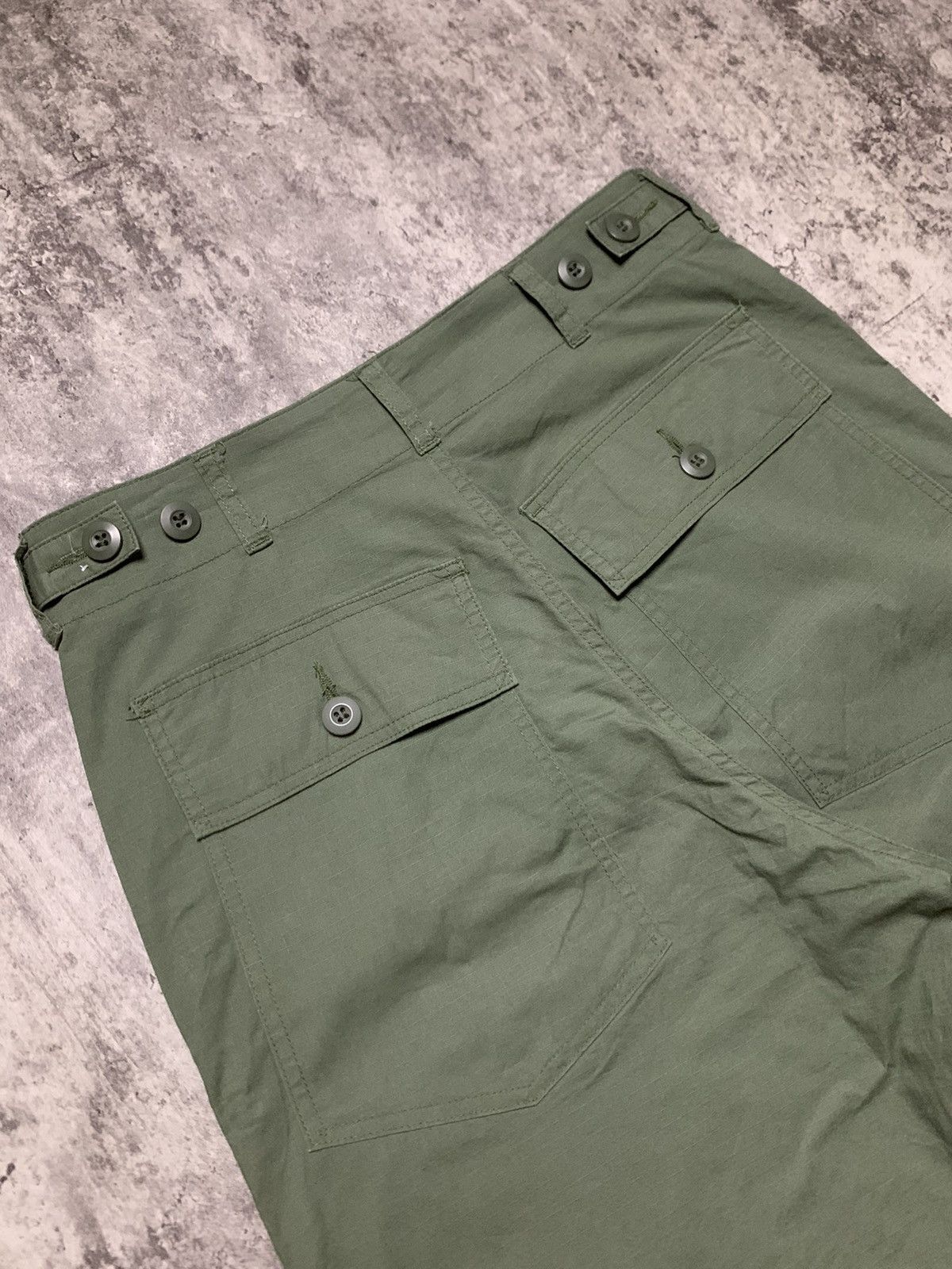 Orslow Japanese Olive Green Fatigue Rip Stop Lowrys Farm Size US 29 - 6 Thumbnail