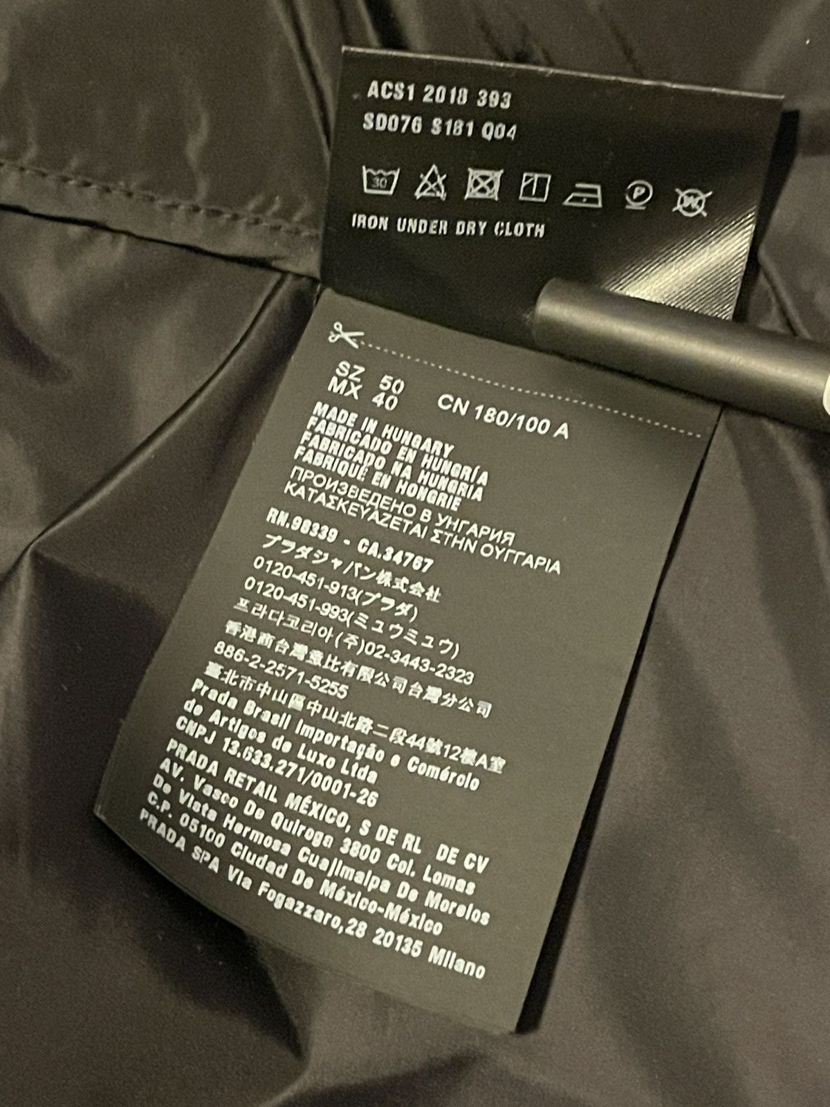 Prada New Prada Nylon jacket- size 50 Size 50R - 11 Thumbnail