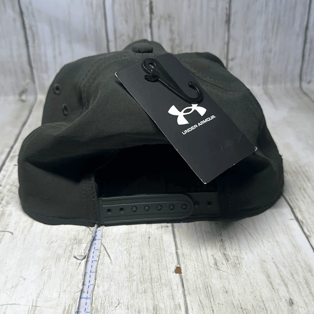 Under Armour Under Armour SnapBack Cap Hat Unisex Adults One Size Multicolor Hunter Green Black Embroidered Adjustable 95% Nylon Cap Hat Size ONE SIZE - 4 Thumbnail