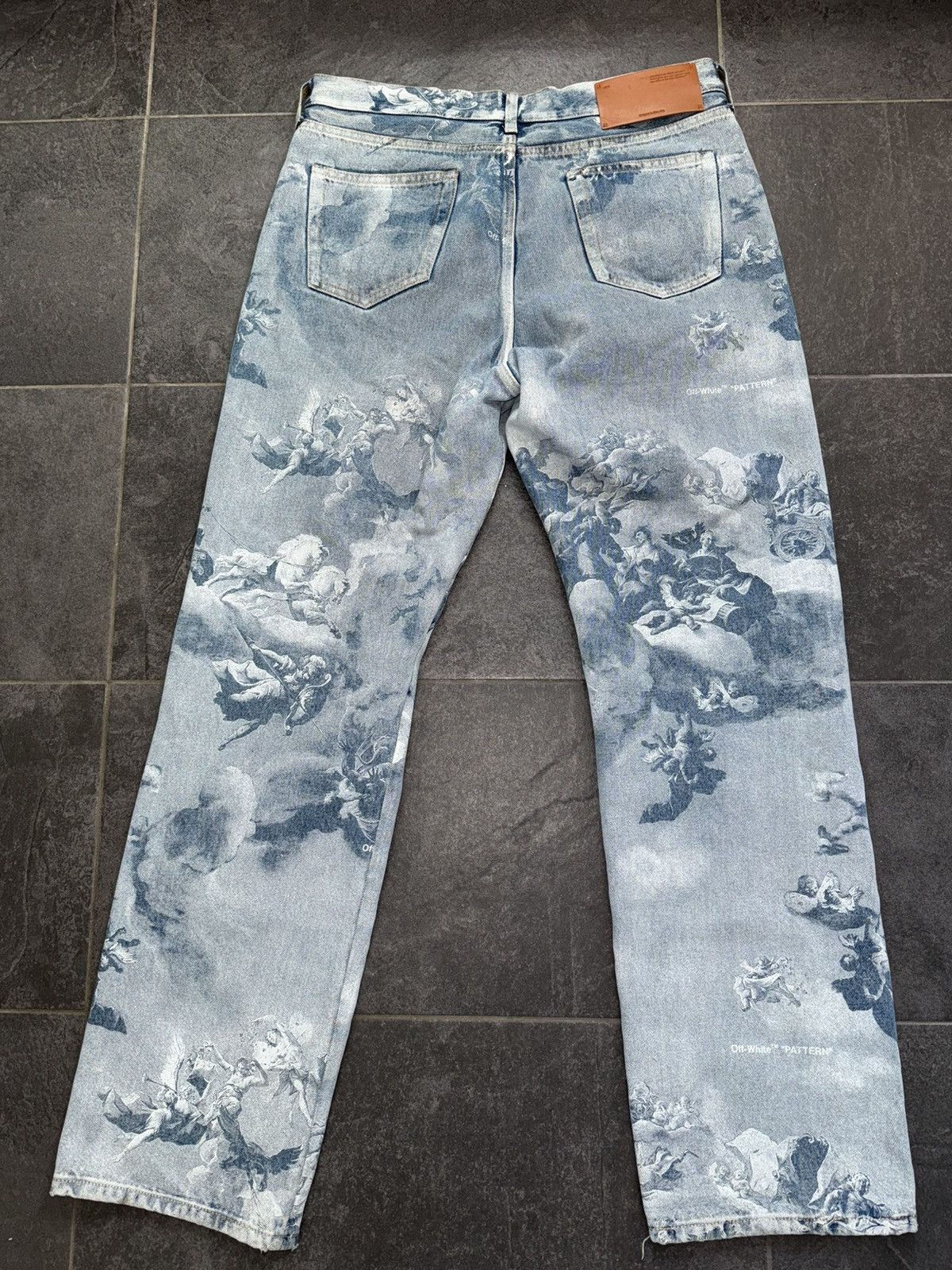 Off-White Off-White Skate Jeans 'Azzurro' Angels Size 32 Size US 32 / EU 48 - 2 Thumbnail