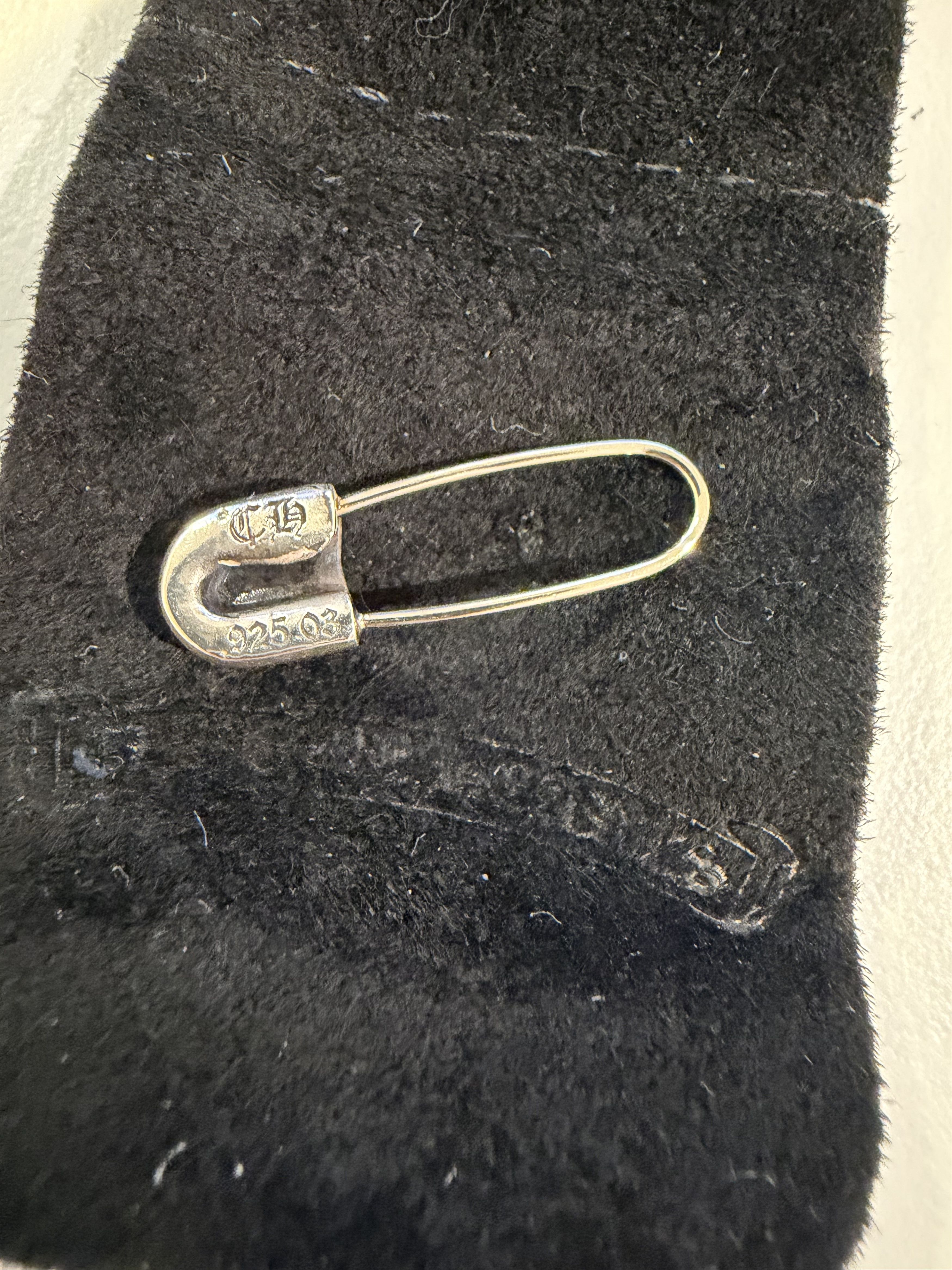Chrome Hearts CHROME HEARTS Silver Safety Pin LEFT Earring Size ONE SIZE - 3 Thumbnail
