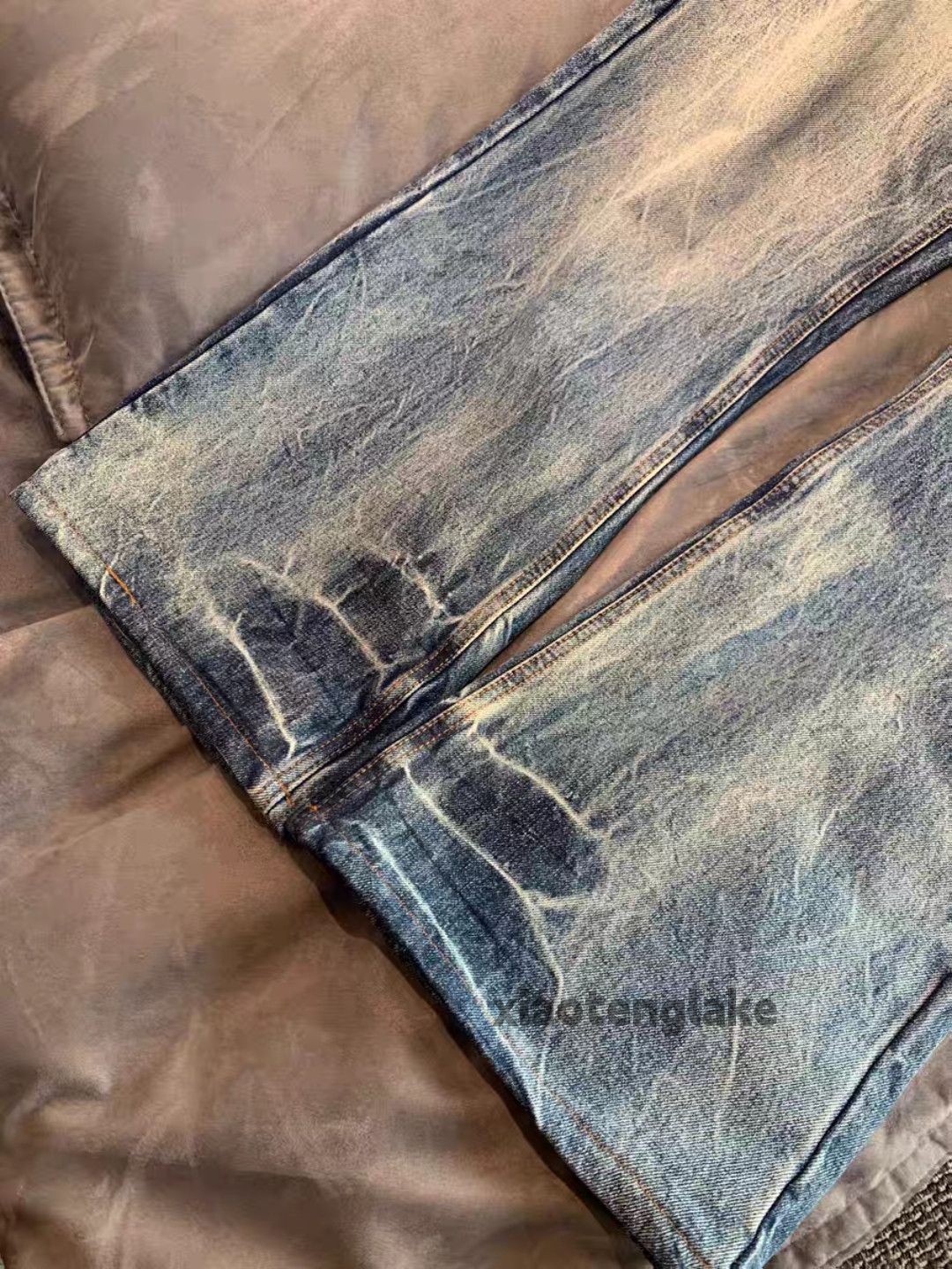 Vintage Unisex washed faded loose baggy skate hiphop jeans Size US 30 / EU 46 - 7 Thumbnail