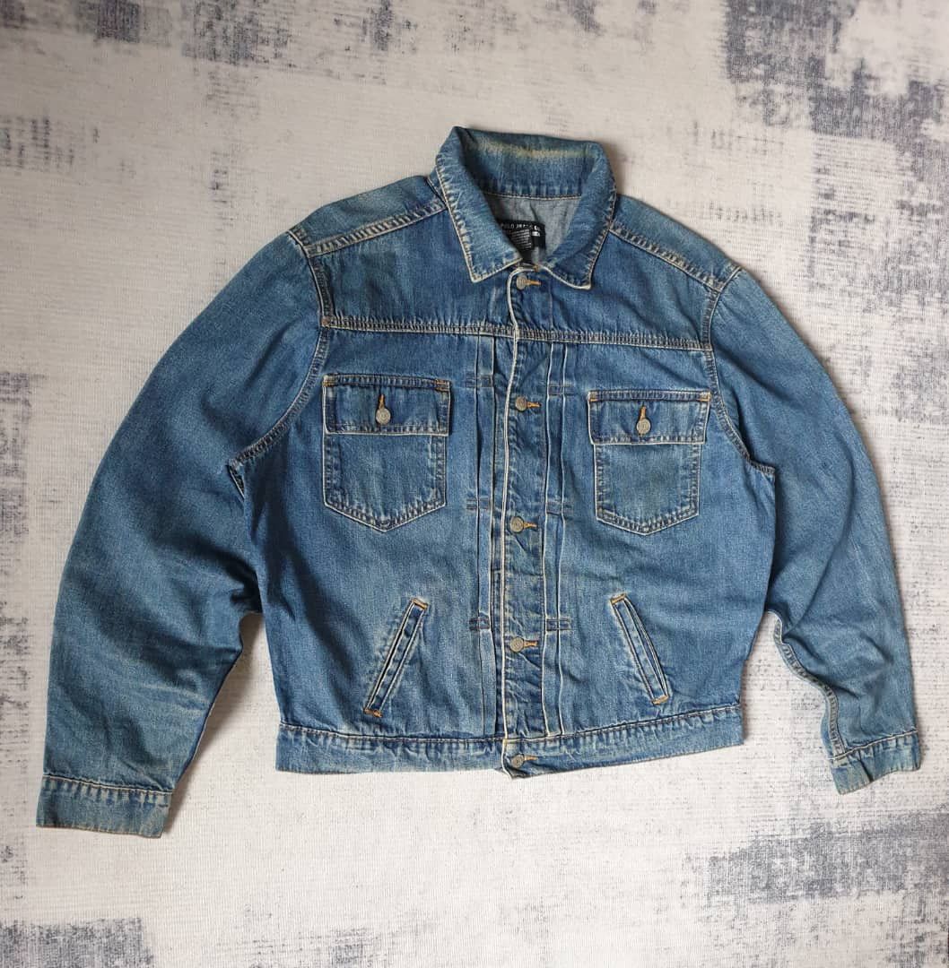 Polo Ralph Lauren 💥Vintage Polo Ralph Lauren denim jacket Size US XL / EU 56 / 4 - 2 Thumbnail