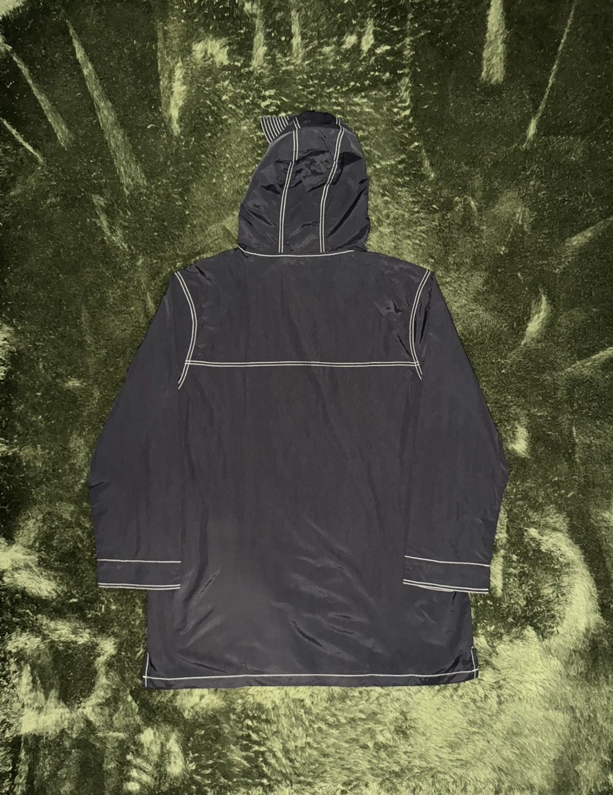 Stussy [XL] stussy stitched detail nylon hood anorak jacket black Size US XL / EU 56 / 4 - 8 Thumbnail