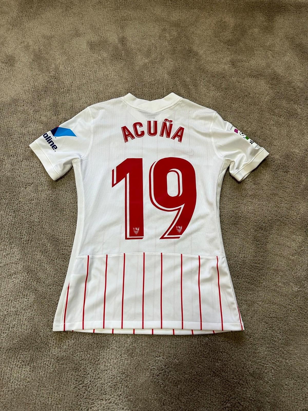 Nike Nike Acuna #19 2018-19 SEVILLA Football Shirt Soccer Jersey Size US M / EU 48-50 / 2 - 7 Thumbnail