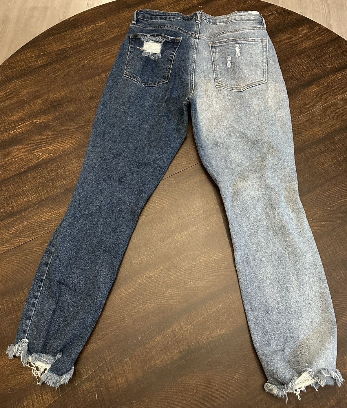 Almost Famous Almost Famous Distressed Split-Color Jeans-Juniors 9 Size 29" - 9 Thumbnail