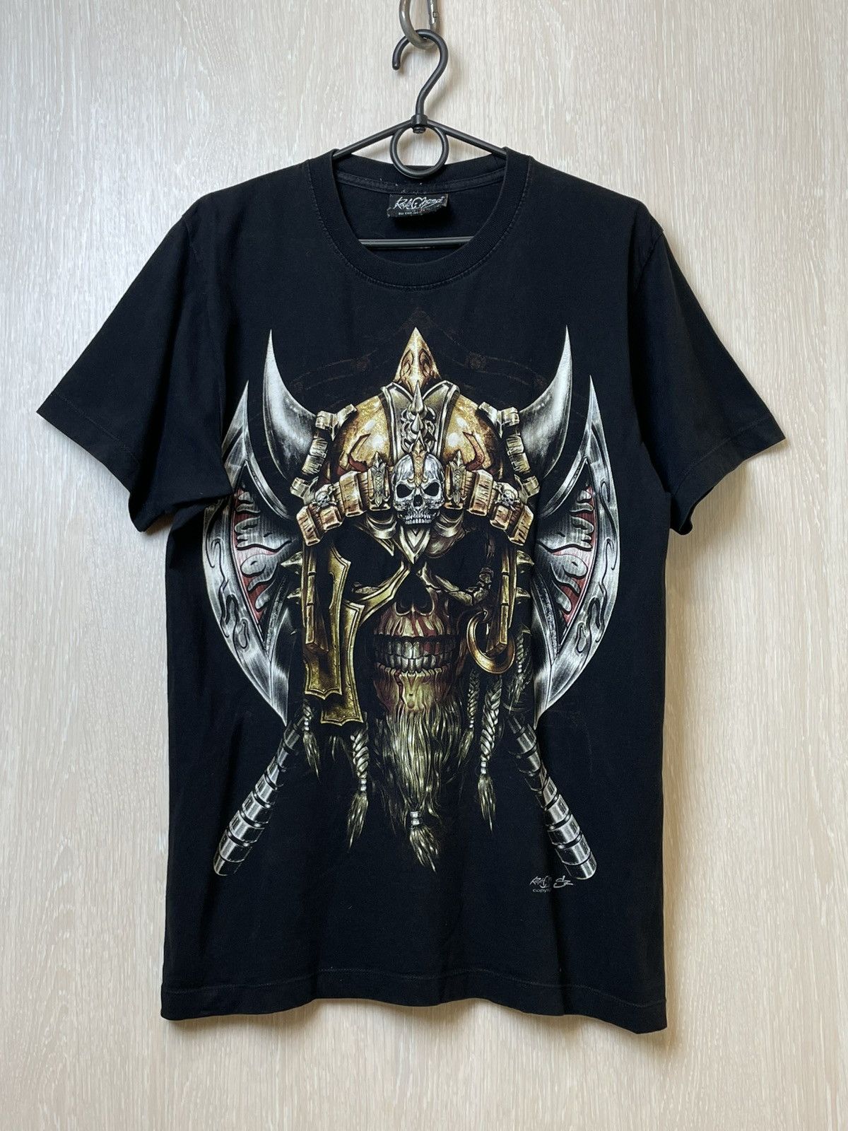 Affliction × Band Tees × Vintage CRAZY VINTAGE Y2K ROCK CHANG AFFLICTION WARRIOR T-SHIRT Size US M / EU 48-50 / 2 - 1 Thumbnail