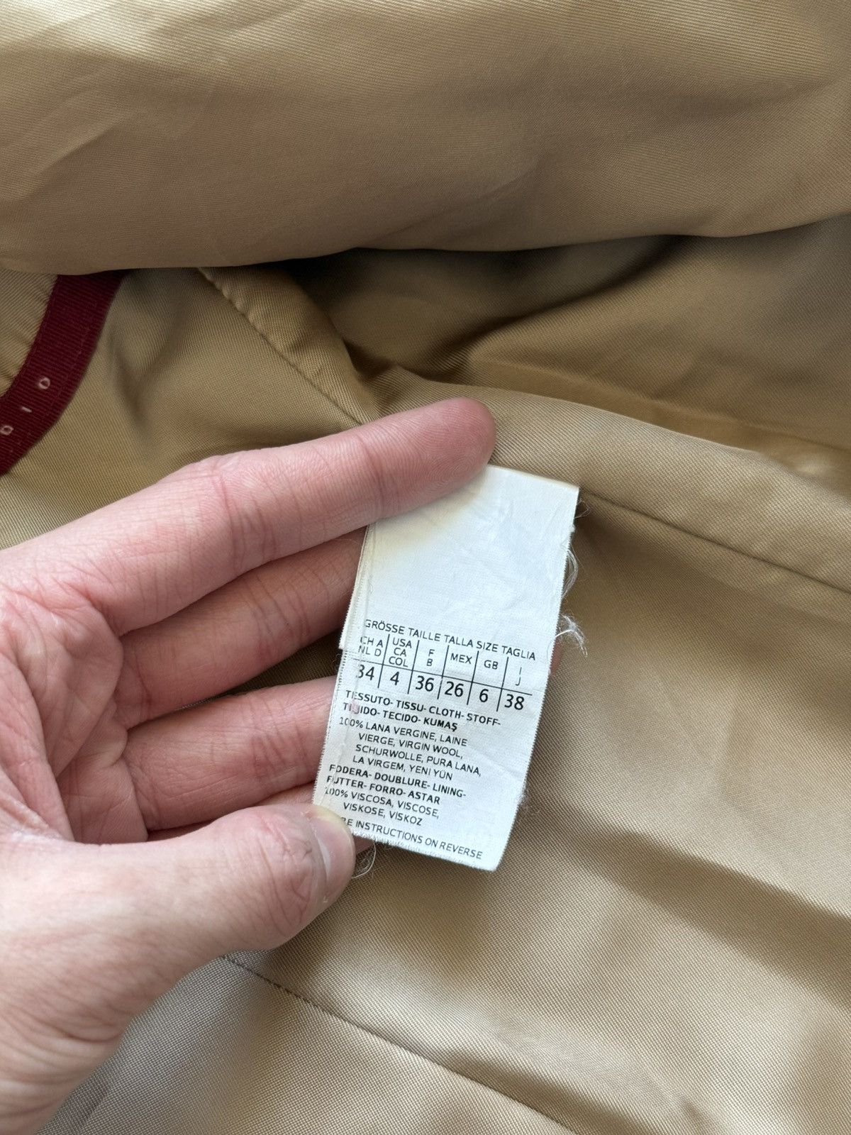 Max Mara Max Mara Camel Hair Coat Women's Wool Size XS / US 0-2 / IT 36-38 - 9 Thumbnail