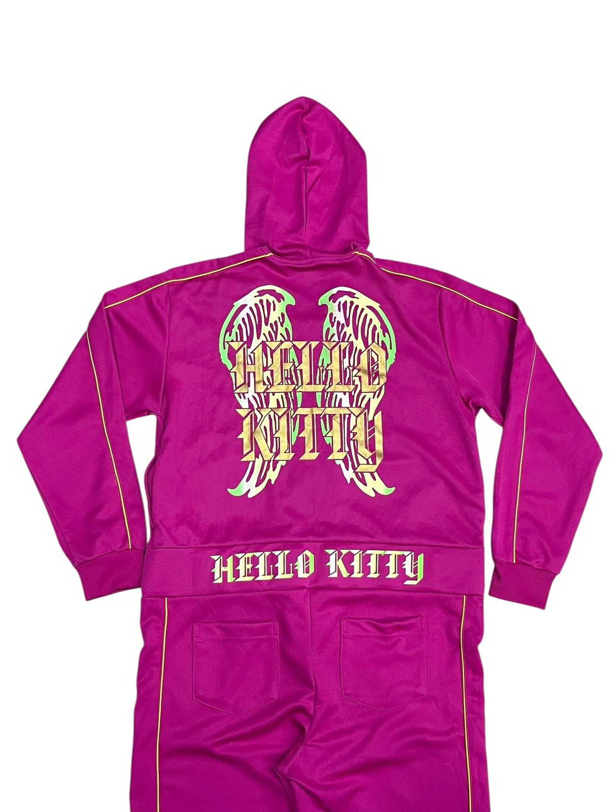 Anime DOPE💖 Y2K Hello Kitty Angel Wings Hoodie Jumpsuit © 2009 Size 27" / US 4 / IT 40 - 2 Thumbnail