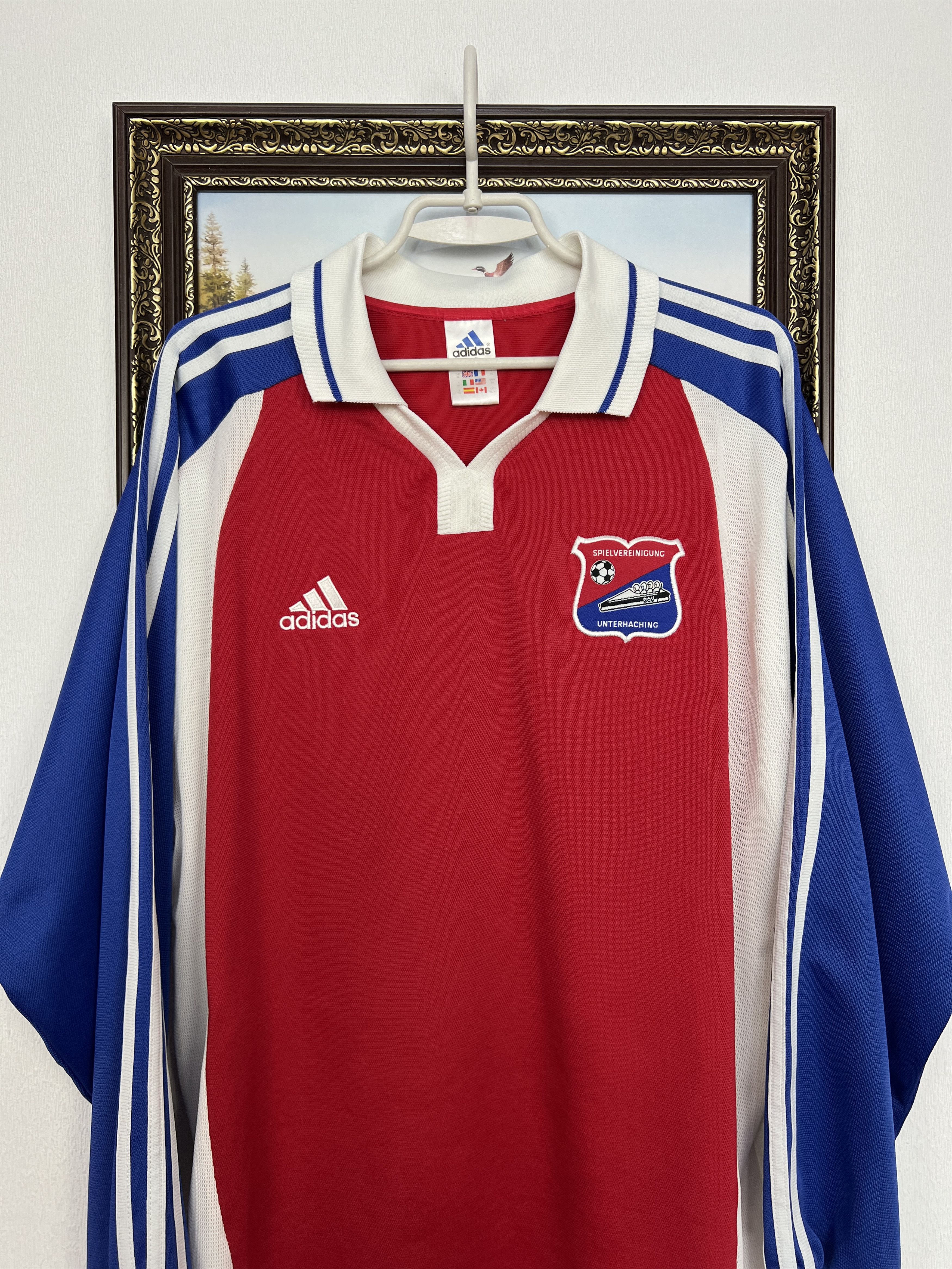 Adidas SpVgg Unterhaching Away football shirt 2000 Soccer Adidas Size US XL / EU 56 / 4 - 2 Thumbnail