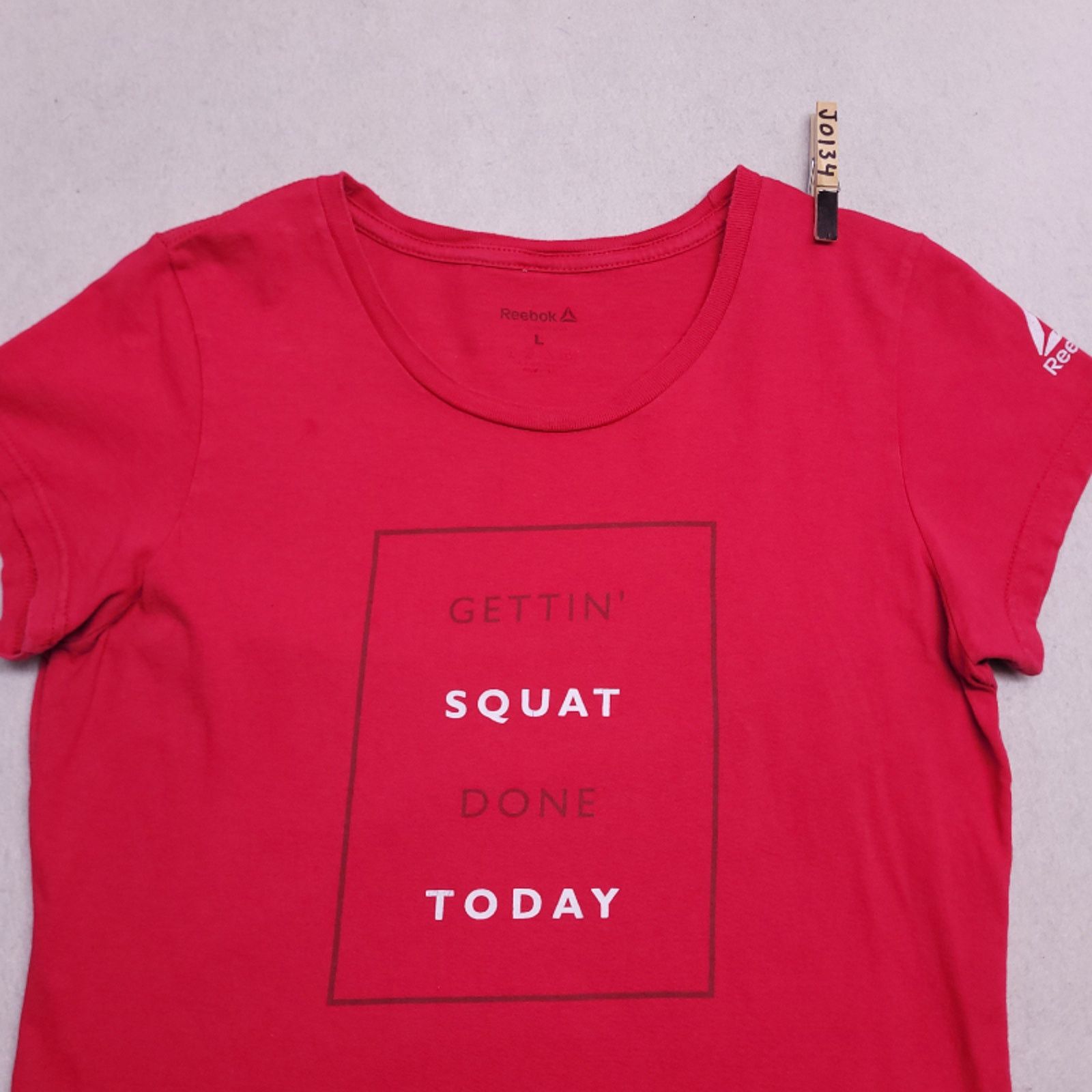 Reebok Reebok Motivational Graphic T-Shirt Womens Size L Large Red Size L / US 10 / IT 46 - 2 Thumbnail