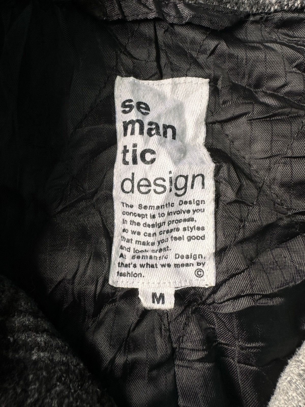 Designer × Japanese Brand × semanticdesign Semantic Design Wool Biker Jacket Size US M / EU 48-50 / 2 - 6 Thumbnail