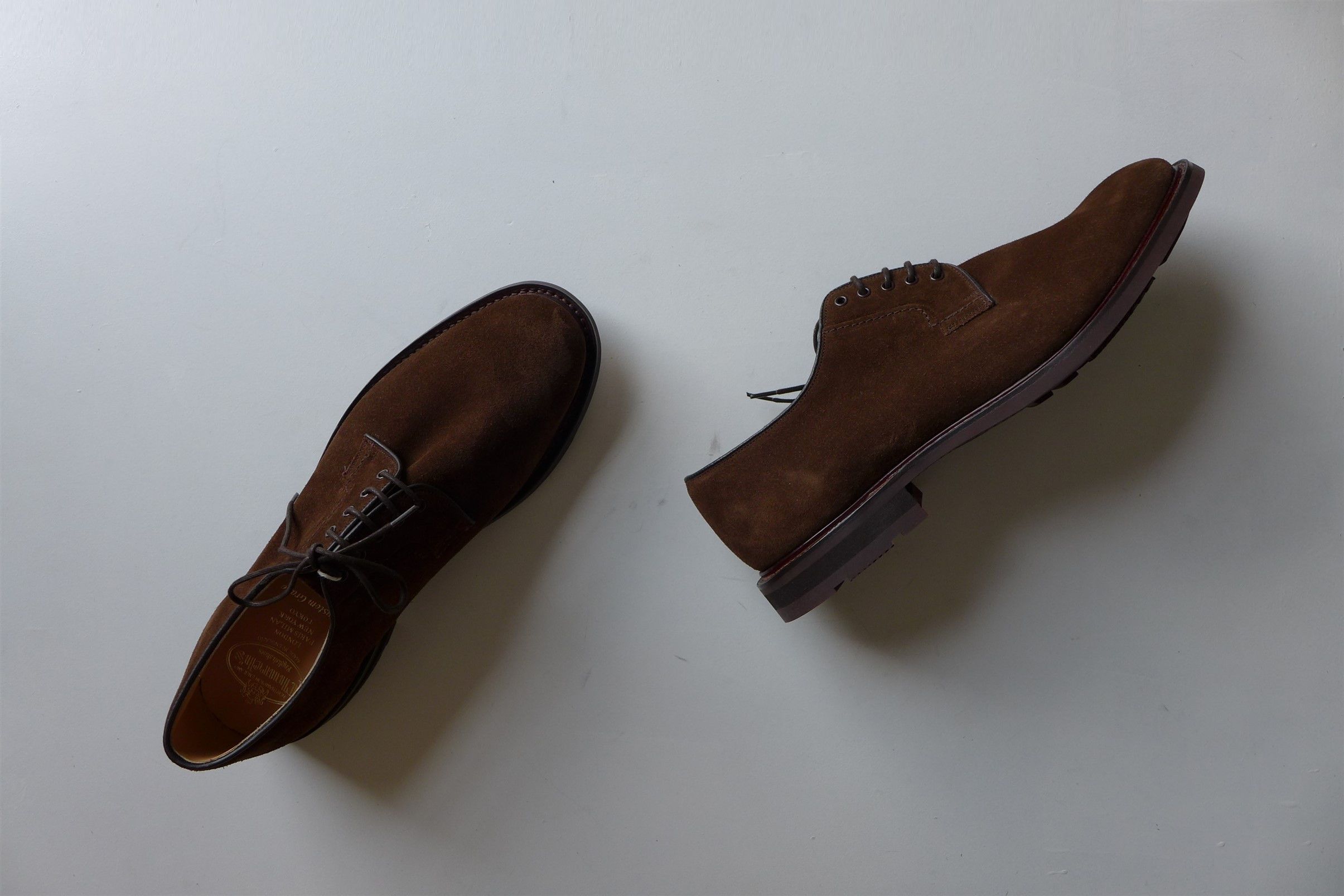 Church's n/a Churchs Bestone Derby Shoes - Sigar Castoro Suede Size US 11.5 / EU 44-45 - 7 Thumbnail