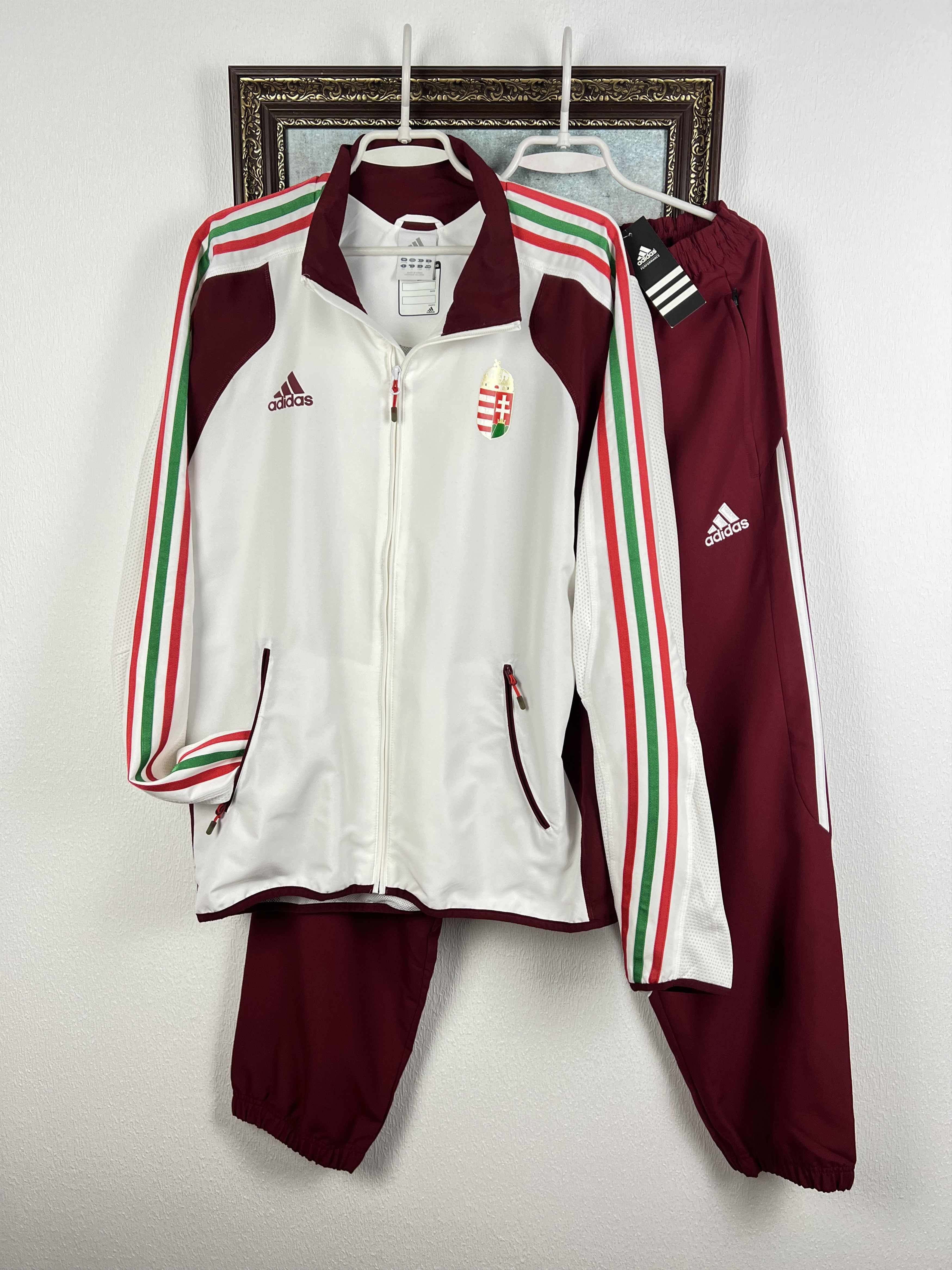 Adidas Hungary Football Suit Set Jacket Pants Track National Size US XL / EU 56 / 4 - 1 Thumbnail