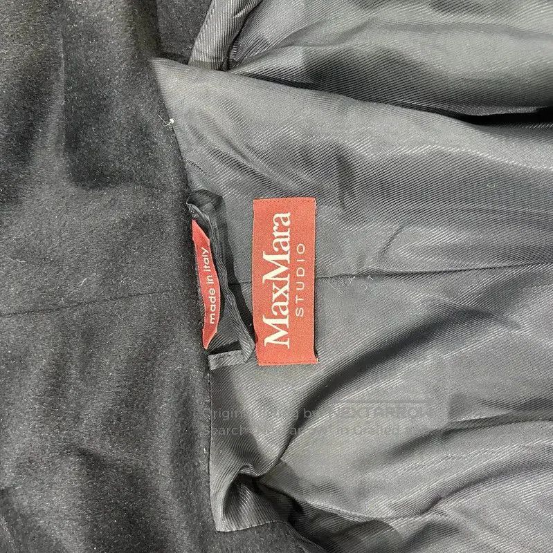 Max Mara MaxMara Black Cashmere Long Coat . Size S / US 4 / IT 40 - 6 Thumbnail