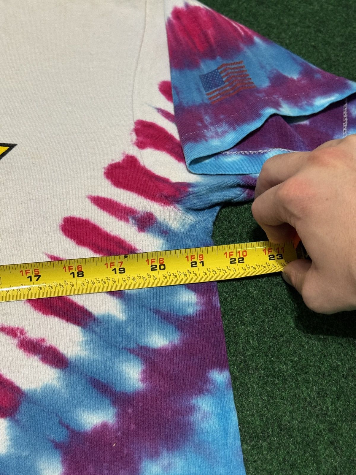 Liquid Blue Vintage 90s Rocket 101 Rock N Roll Radio Tie Dye T Shirt Size US L / EU 52-54 / 3 - 6 Thumbnail