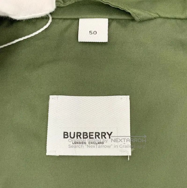 Burberry Burberry Men's Military Green Hooded Jacket. Size US L / EU 52-54 / 3 - 4 Thumbnail
