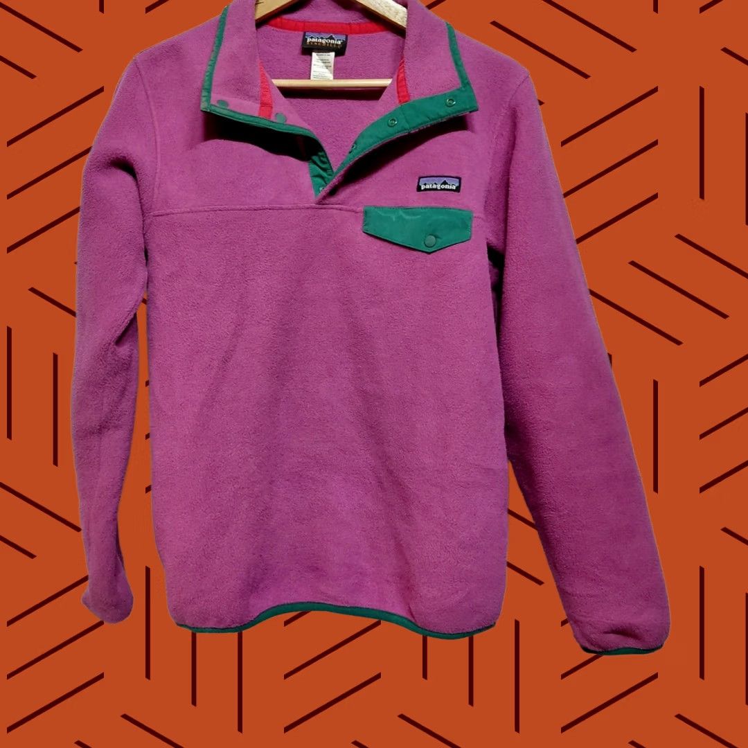 Patagonia Patagonia Synchilla Fleece Pullover Pink Solid Long Sleeve Women's Size S Pullover Casual Outdoor Wool? No, Polyester Size S / US 4 / IT 40 - 1 Thumbnail