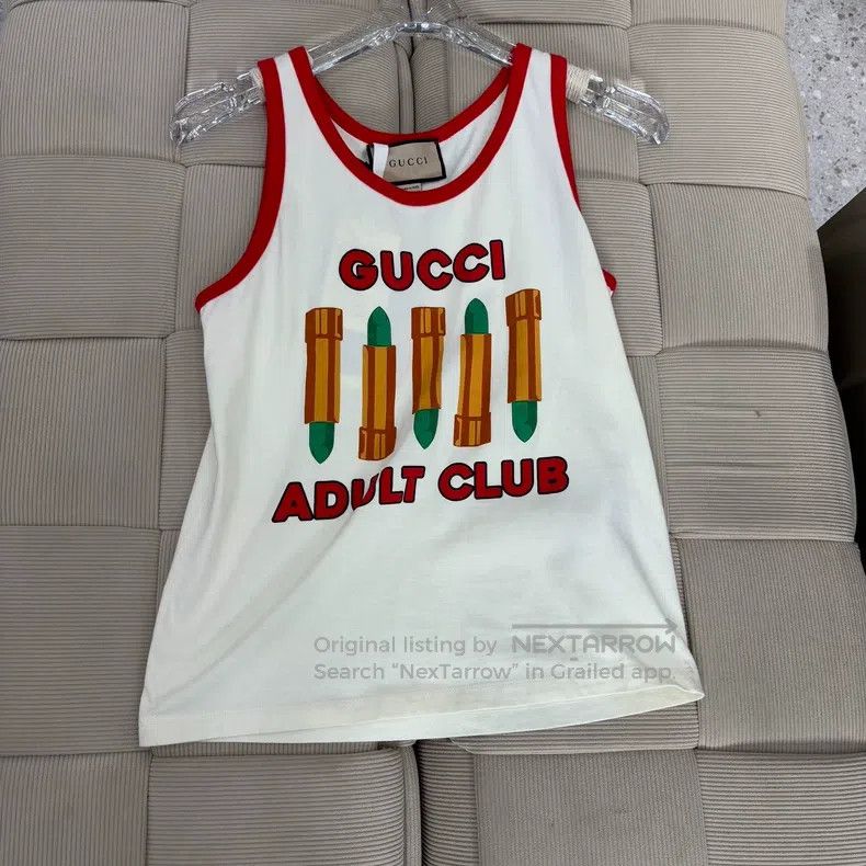 Gucci Gucci Letter round-neck printed colour-block sleeveless ve Size M / US 6-8 / IT 42-44 - 1 Thumbnail
