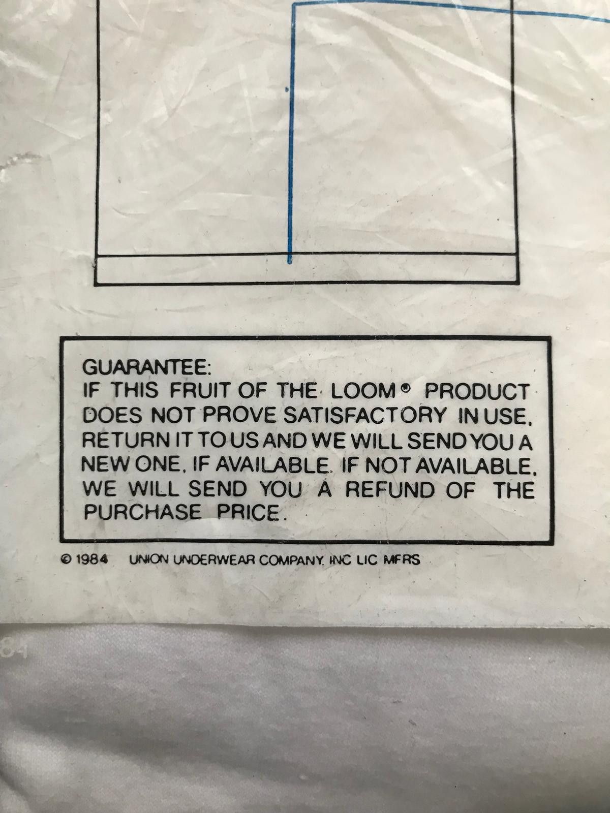 Fruit Of The Loom NOS Fruit of the Loom 3xCrew Neck Pack Tee 1984 Unopened Size US M / EU 48-50 / 2 - 5 Thumbnail