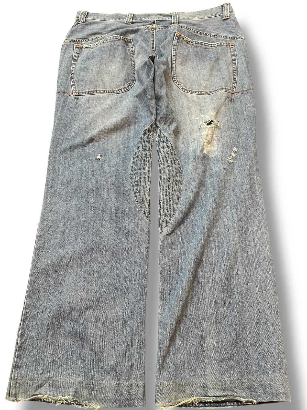 Beauty Beast Vintage Ikka Baggy Wide Leg Avant Garde Grunge Denjm Size US 38 / EU 54 - 6 Thumbnail