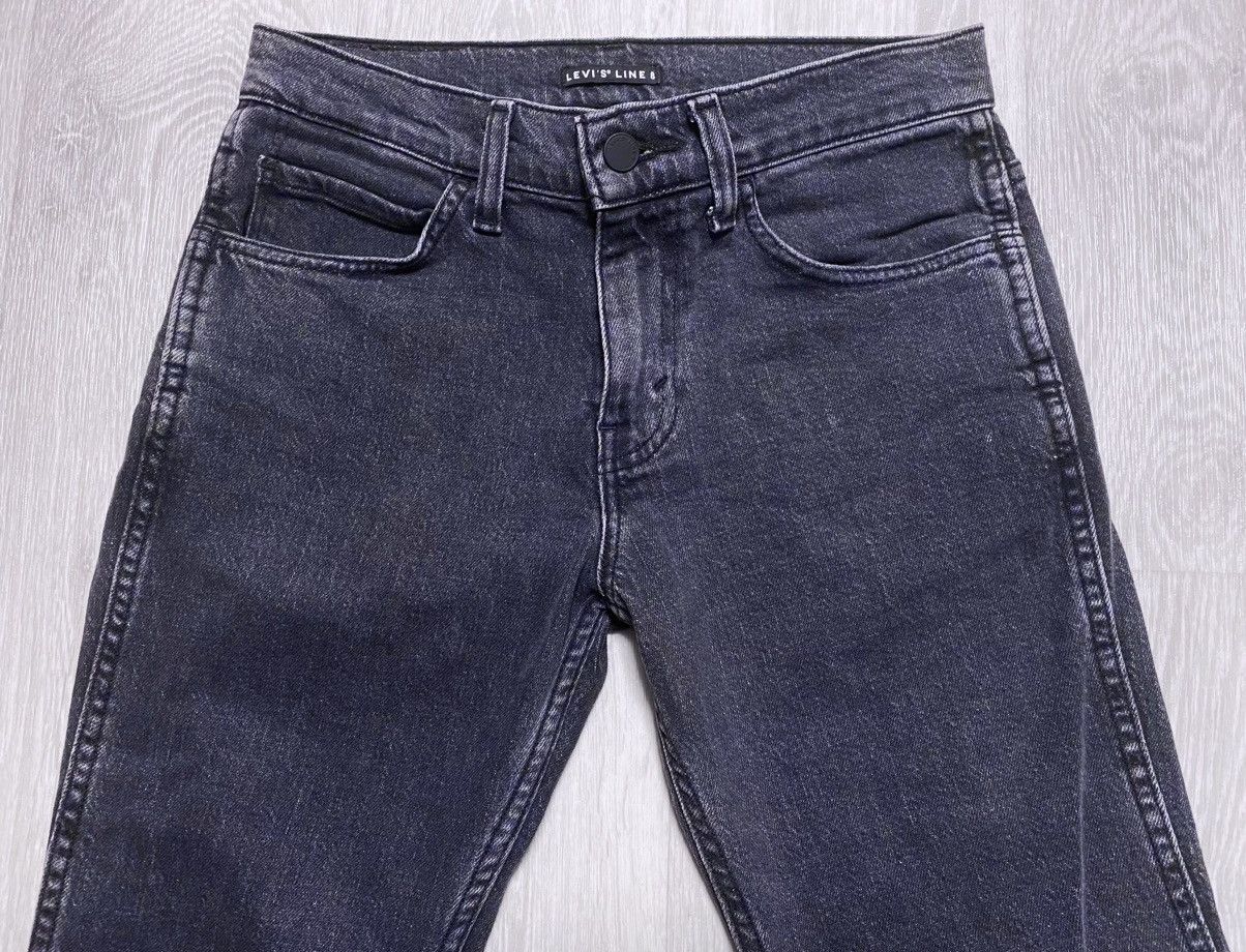 Levi's Made & Crafted Levi’s Line 8 Graphite Black Washed Cropped Jeans Denim Mom Size 28" / US 6 / IT 42 - 11 Thumbnail