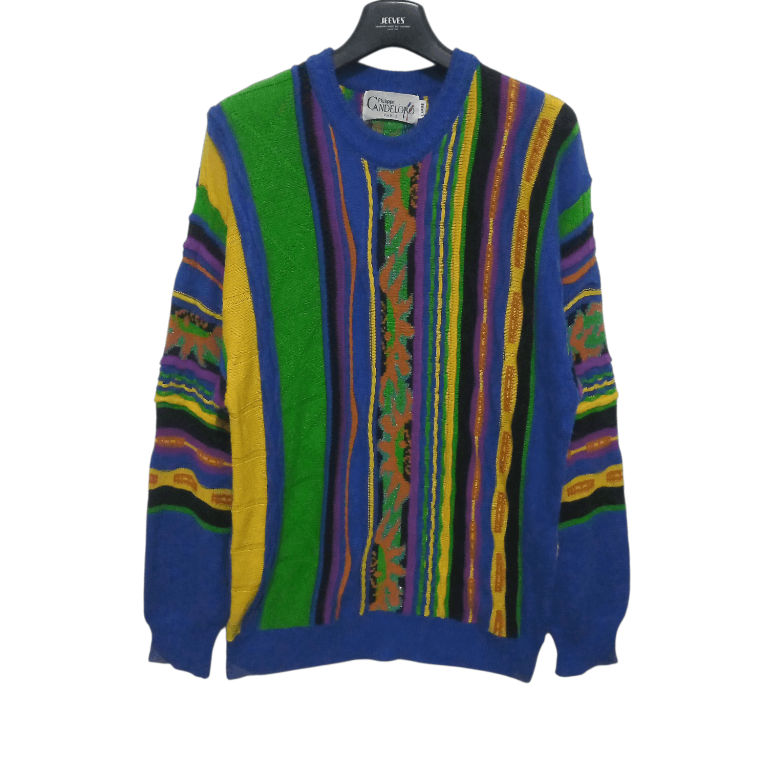 Coogi Philippe Candeloro Paris - Coogie Sytle 3D Cable Knitwear Size US L / EU 52-54 / 3 - 1 Thumbnail