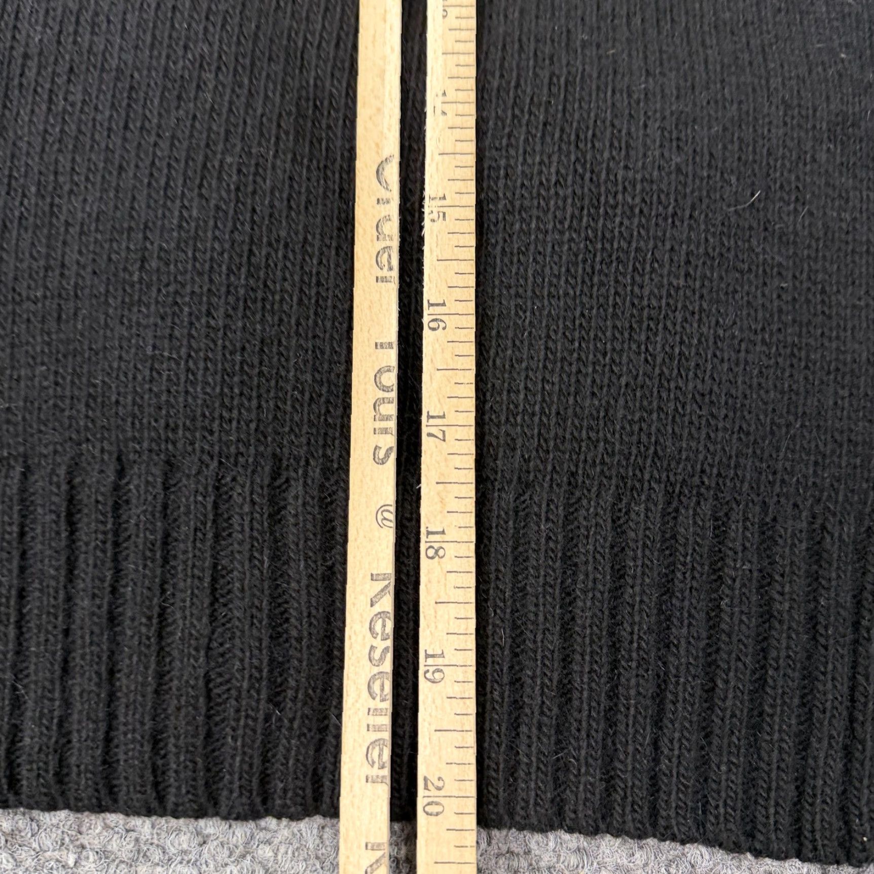Ralph Lauren VINTAGE Ralph Lauren Cardigan Sweater Womens XL Black Shawl Collar Angora Wool Knit Coat, 60s? Size XL / US 12-14 / IT 48-50 - 7 Thumbnail