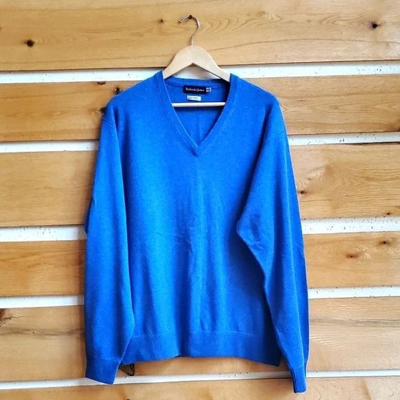 Bullock & Jones Bullock & Jones Luxe Blend 90% Wool & 10% Cashmere LSlv Vnec Size US XXL / EU 58 / 5 - 1 Thumbnail