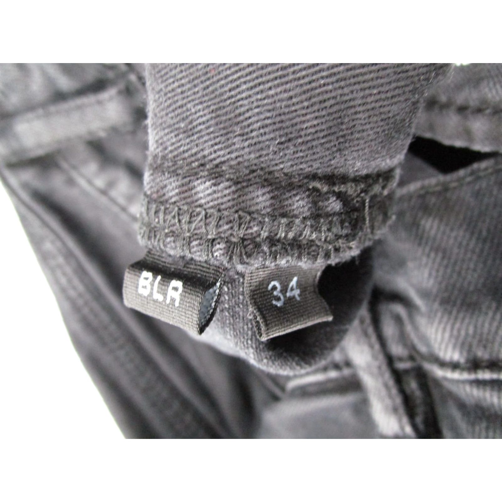 Denime Purple Brand Jeans Mens 34 Black P001 Slim Fit Low Rise Slim Leg Stretch Denim 5-Pocket Design Size US 34 / EU 50 - 5 Thumbnail