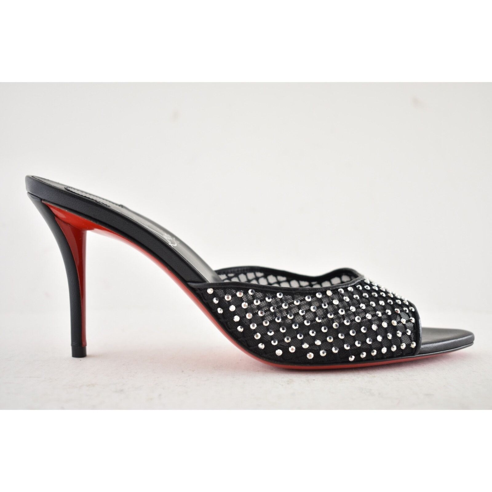 Christian Louboutin Christian Louboutin Apostropha Mule Mesh Strass 80 Pump 38 Size US 8 / IT 38 - 2 Thumbnail
