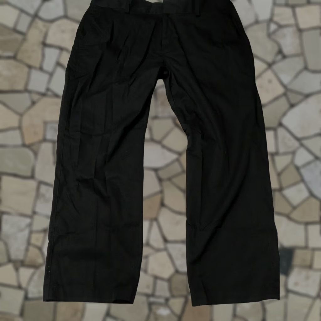 Vintage Tesla Pants Men's Size 42 X 30 Black Flat Front Chino Work Uniform Size US 42 / EU 58 - 1 Thumbnail