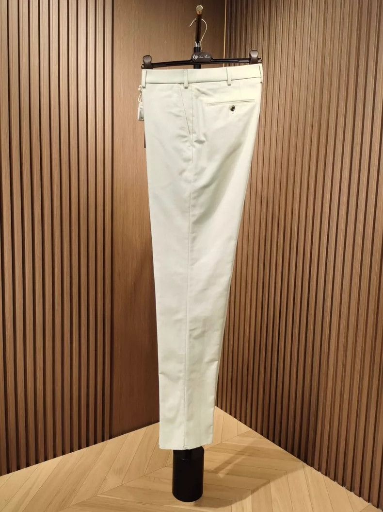 Loro Piana LORO PIANA Carlo Men's trousers, white Size US 34 / EU 50 - 3 Thumbnail