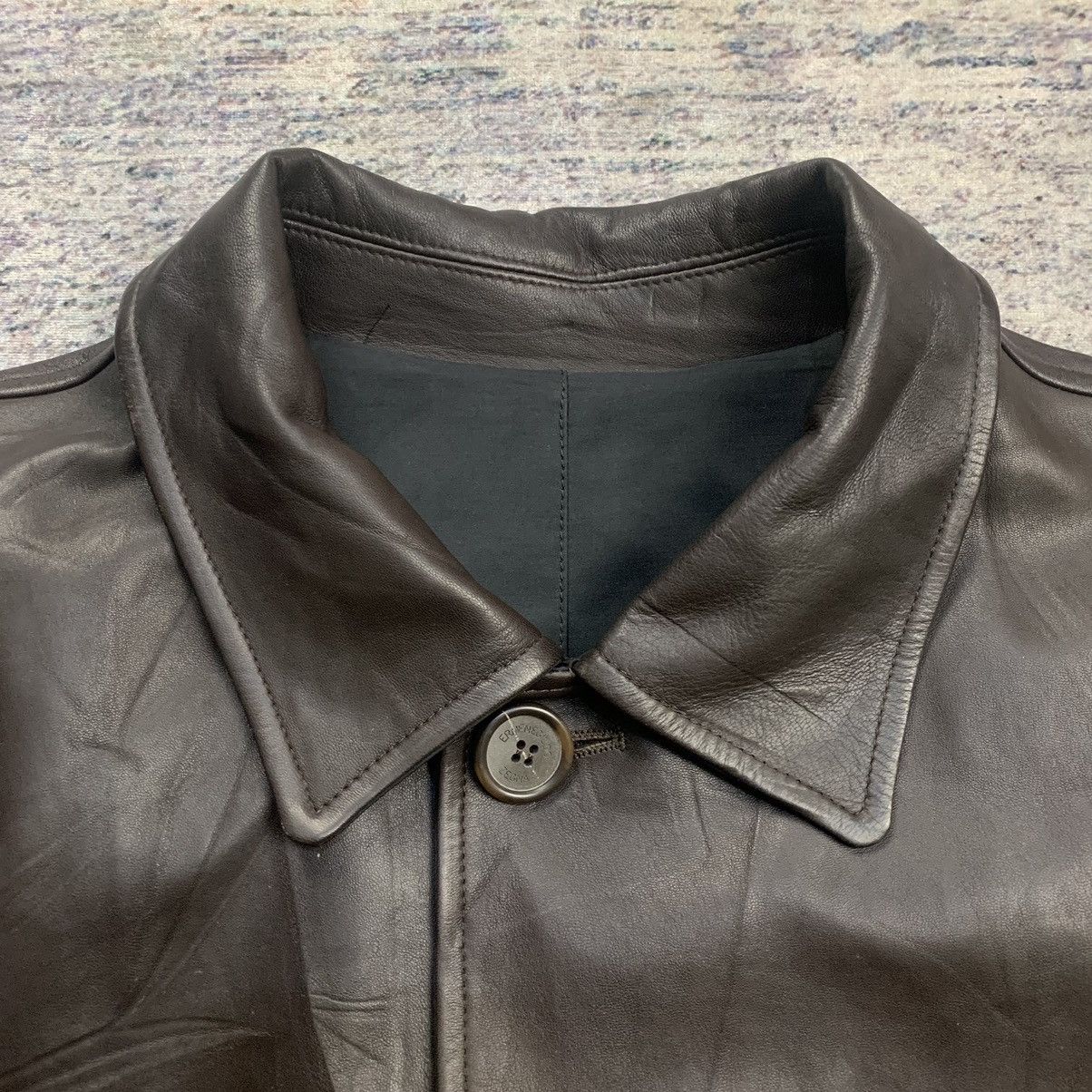 Ermenegildo Zegna Ermenegildo Zegna reversible nylon leather coat jacket Size US M / EU 48-50 / 2 - 12 Thumbnail