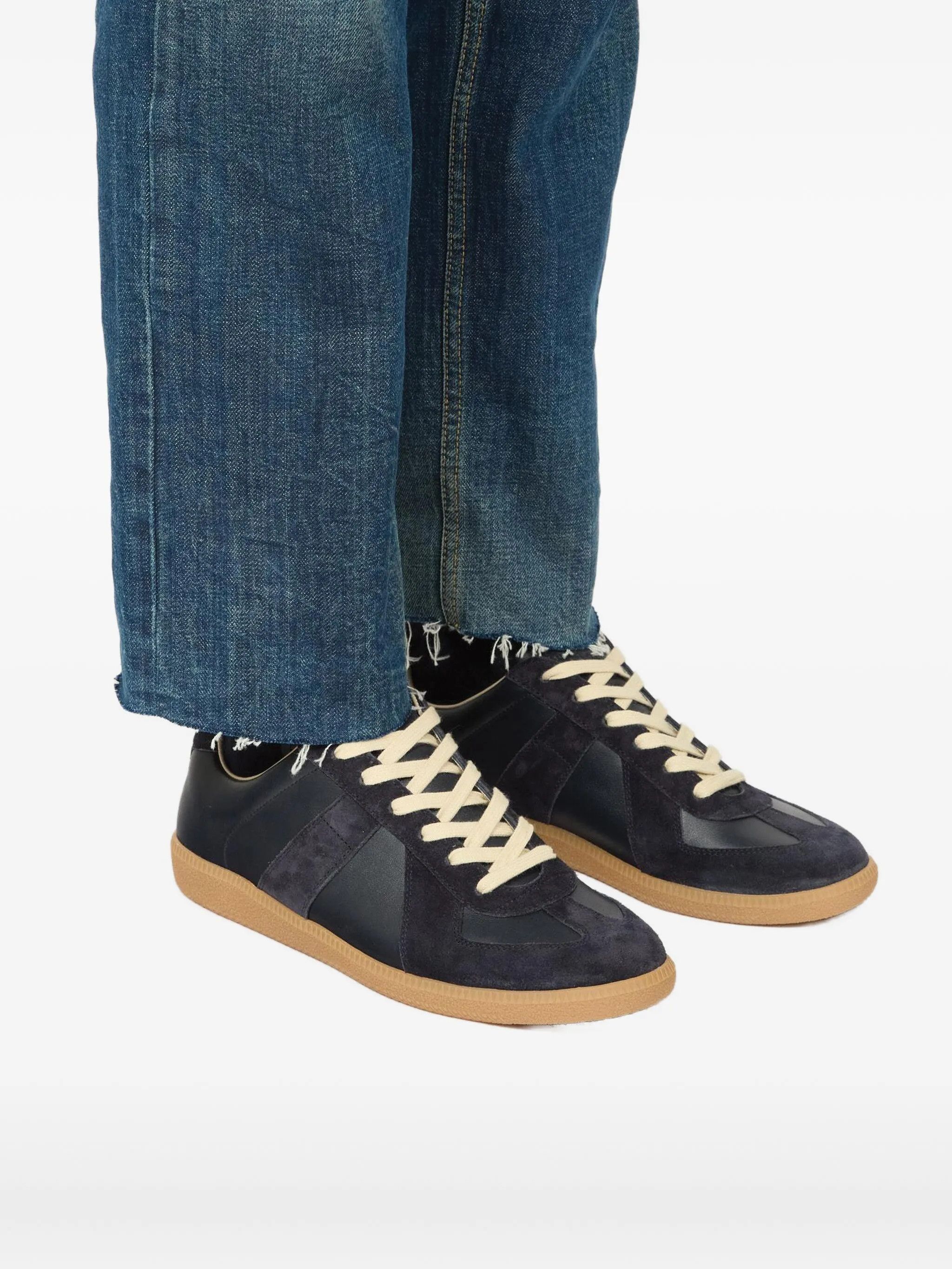 Maison Margiela o1w1db10526 Replica Low-Top Sneakers in Navy Blue Size US 8 / EU 41 - 6 Thumbnail