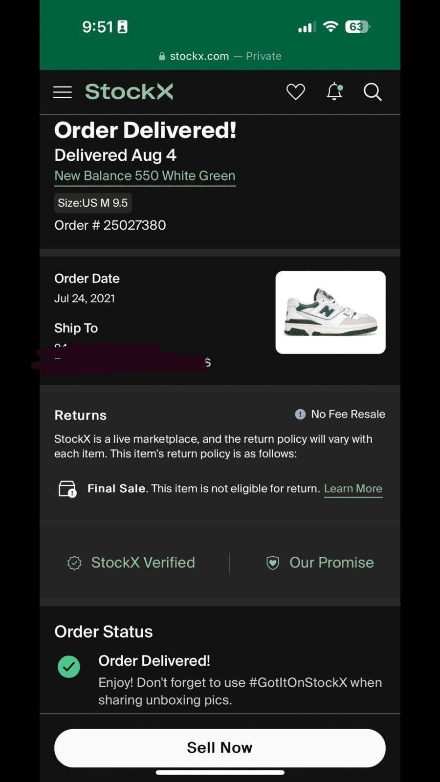 New Balance New Balance 550 - Green Size US 9.5 / EU 42-43 - 6 Thumbnail