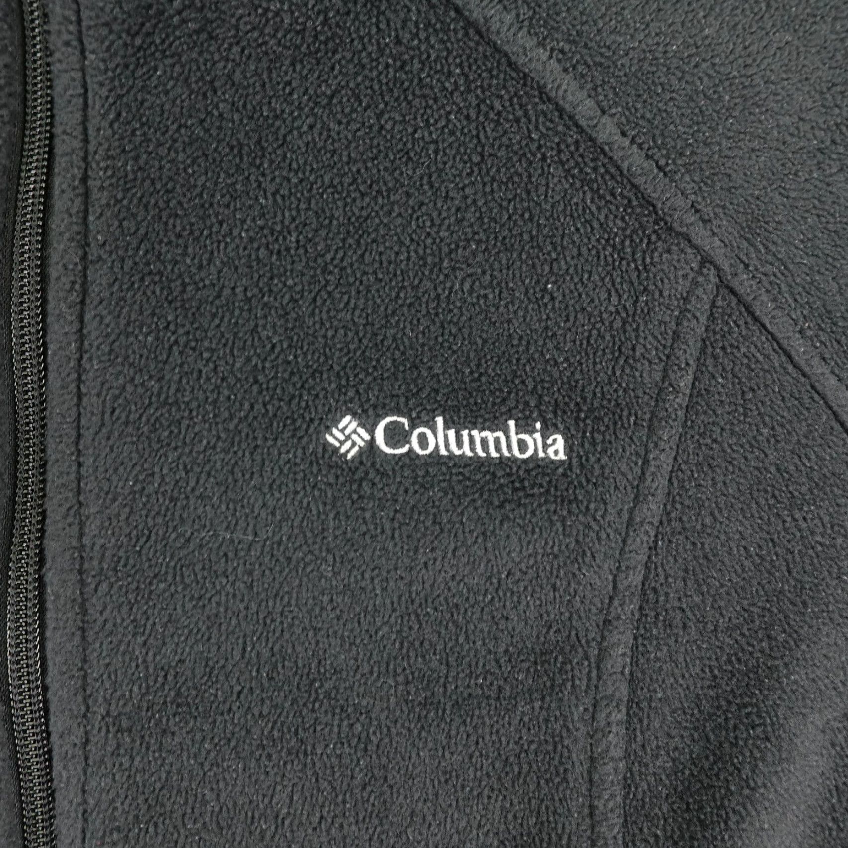 Vintage Columbia Jacket Women's Large Black Fleece Full Zip Up Sweater Coat Outdoor Size L / US 10 / IT 46 - 3 Thumbnail