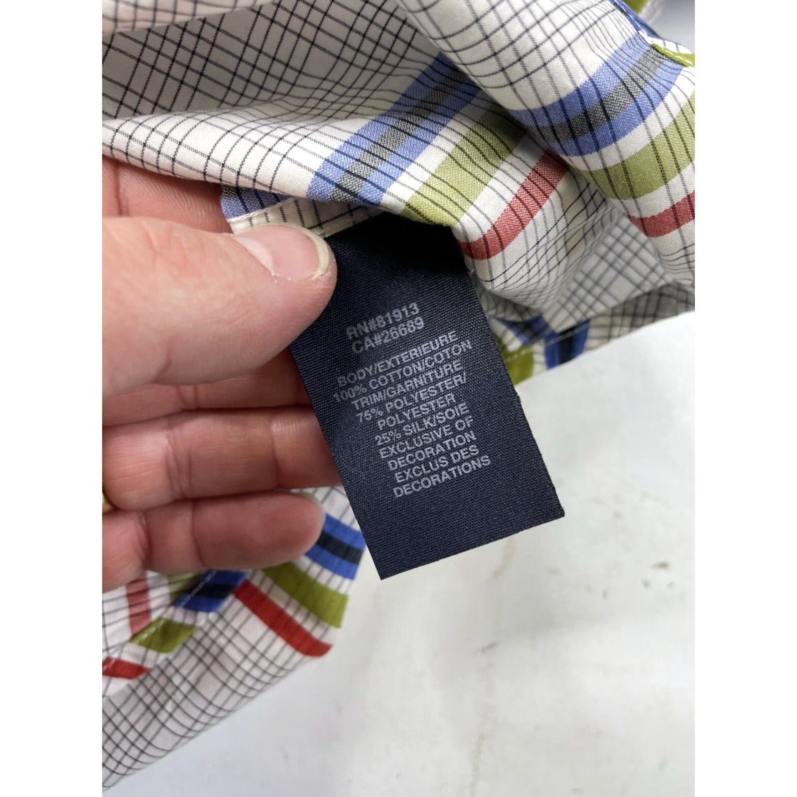 Robert Graham Robert Graham Men's XL MultiColor Stripe Flip Cuff Long Sleeve Button Down Shirt Size US XL / EU 56 / 4 - 4 Thumbnail